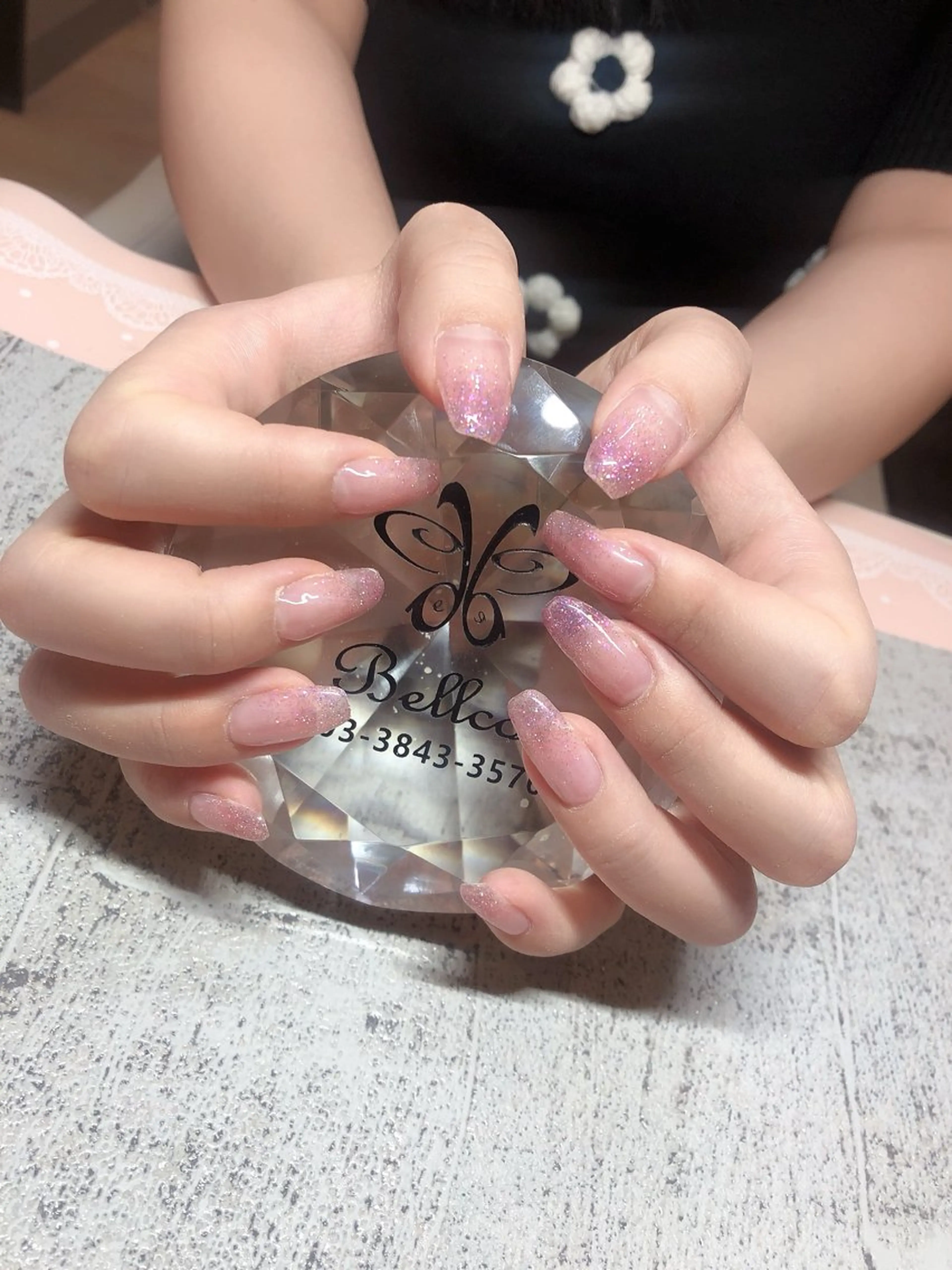 ネイル グラデーション ラメ(グリッター) ラメグラデーション ベラッコ所属・ネイルサロン ベラッコのネイルデザイン