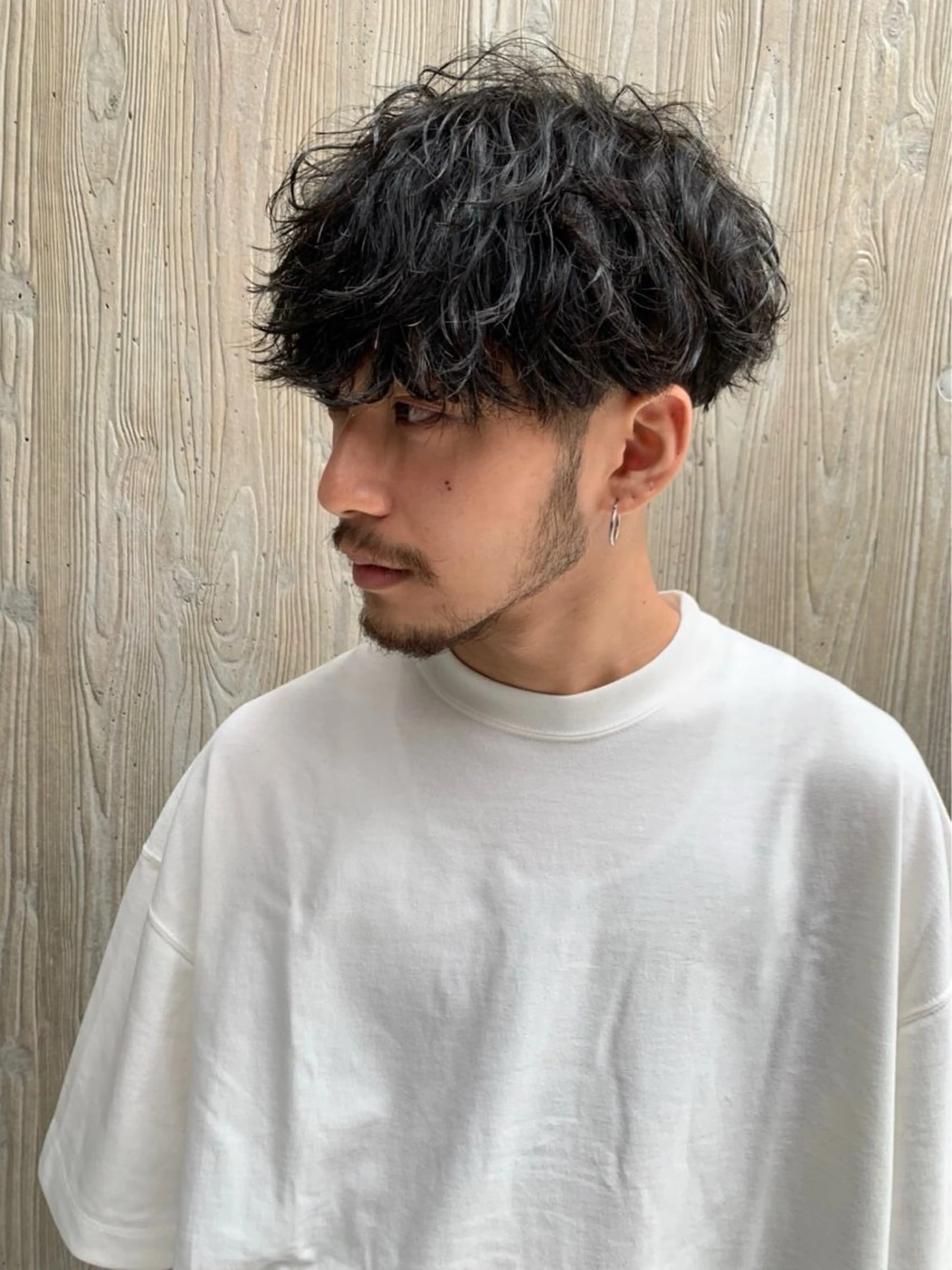 ショート パーマ メンズ カット パーマ fifth 原宿　【フィフス】所属・fifth/メンズ パーマ/川﨑泰就のヘアスタイル