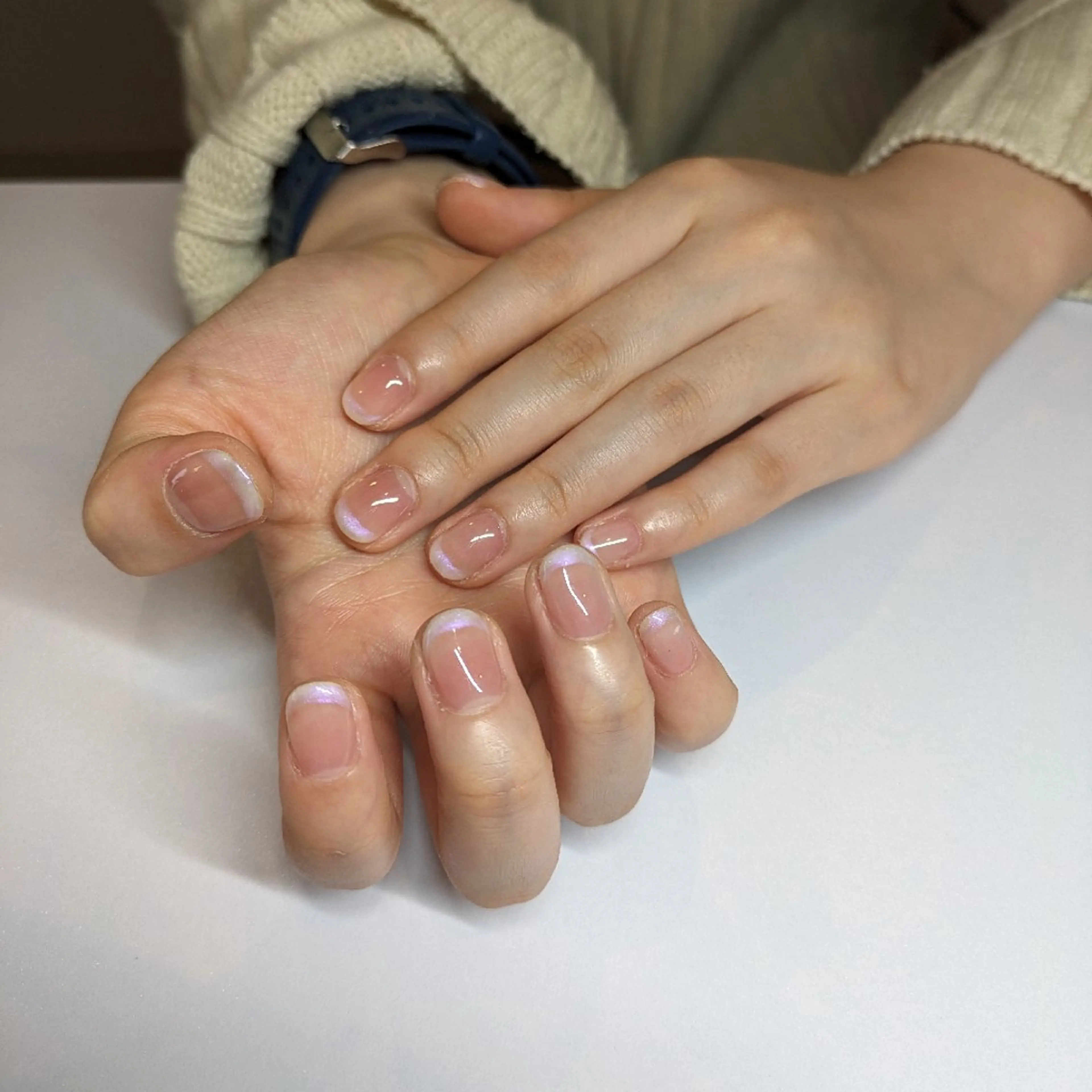 ネイル フレンチネイル LCD URARAのネイルデザイン