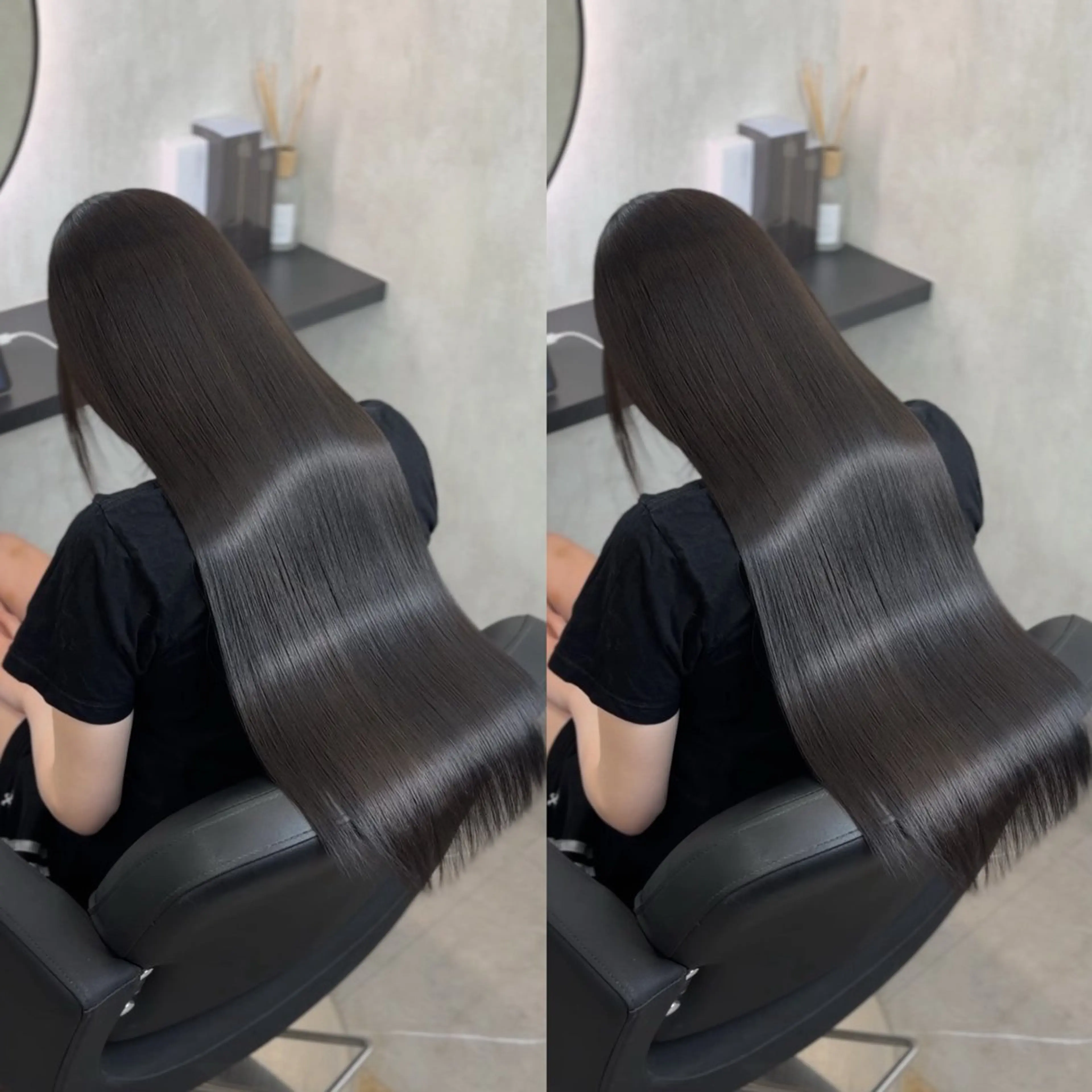 ロング カット ヘアカラー トリートメント uniii/新宿 髪質改善/縮毛矯正のヘアスタイル