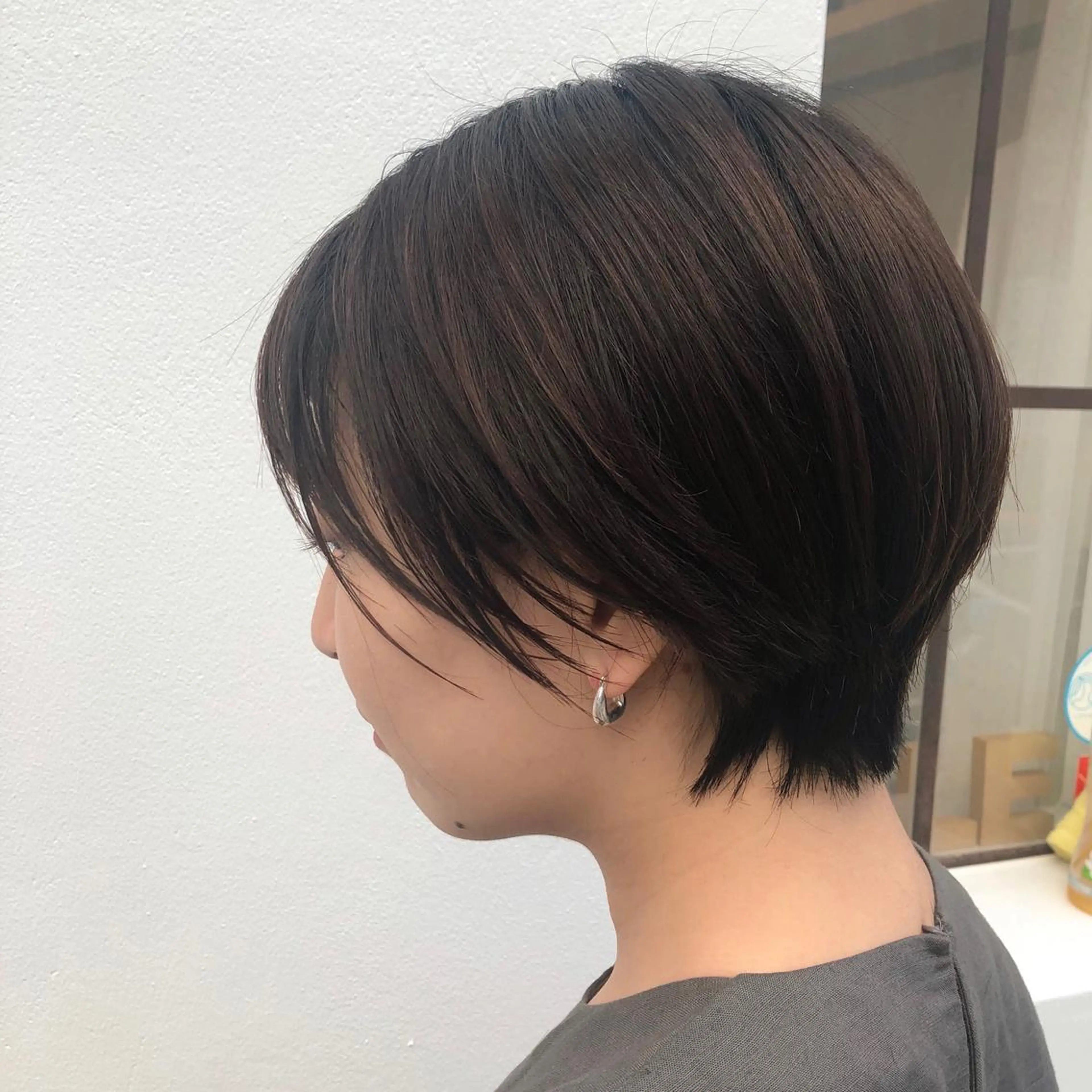 ショート 丸みショート ショートヘア カット h a k u 大倉 卓人のヘアスタイル
