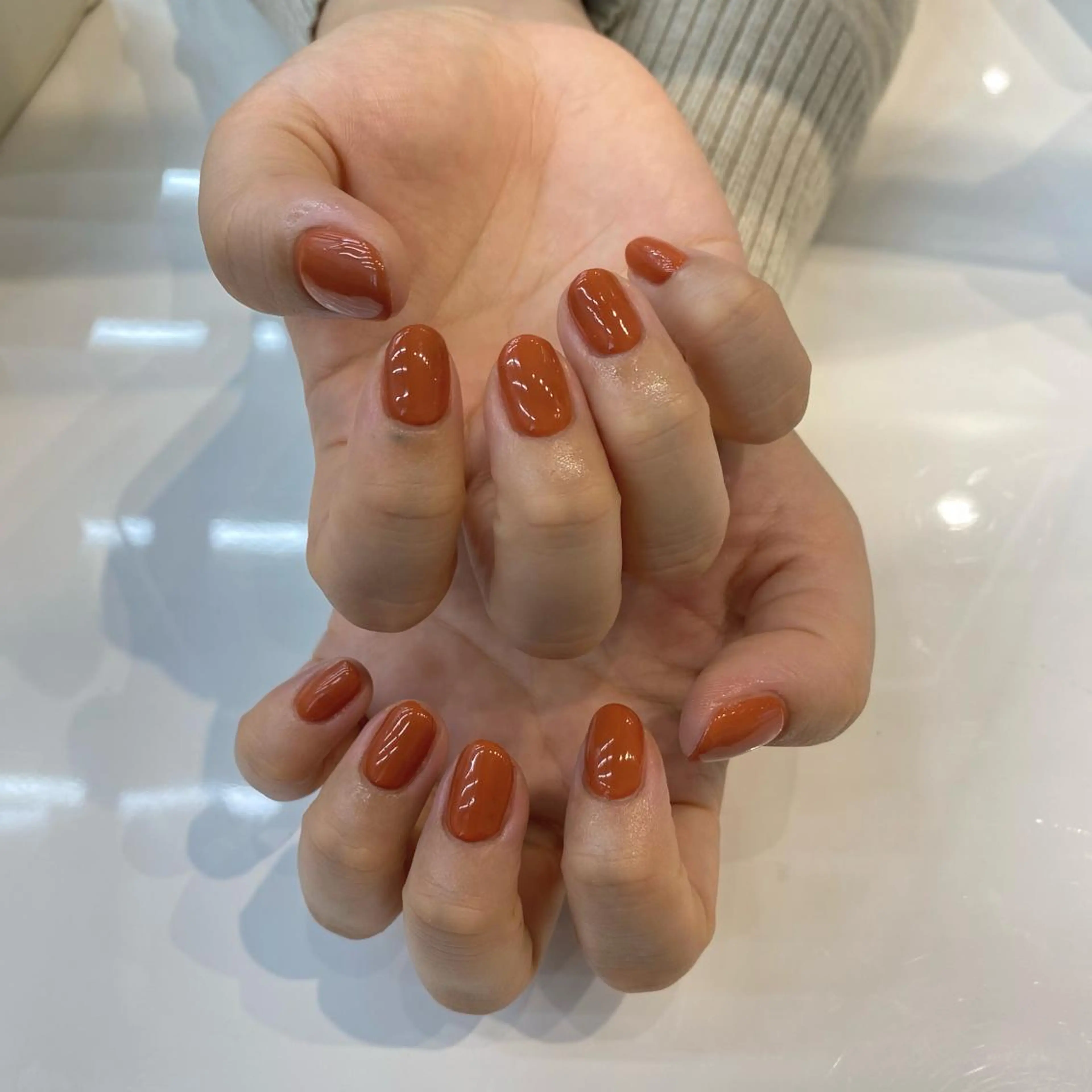 ネイル オレンジ SHELL TOKYO所属・鎌田 玲奈のネイルデザイン
