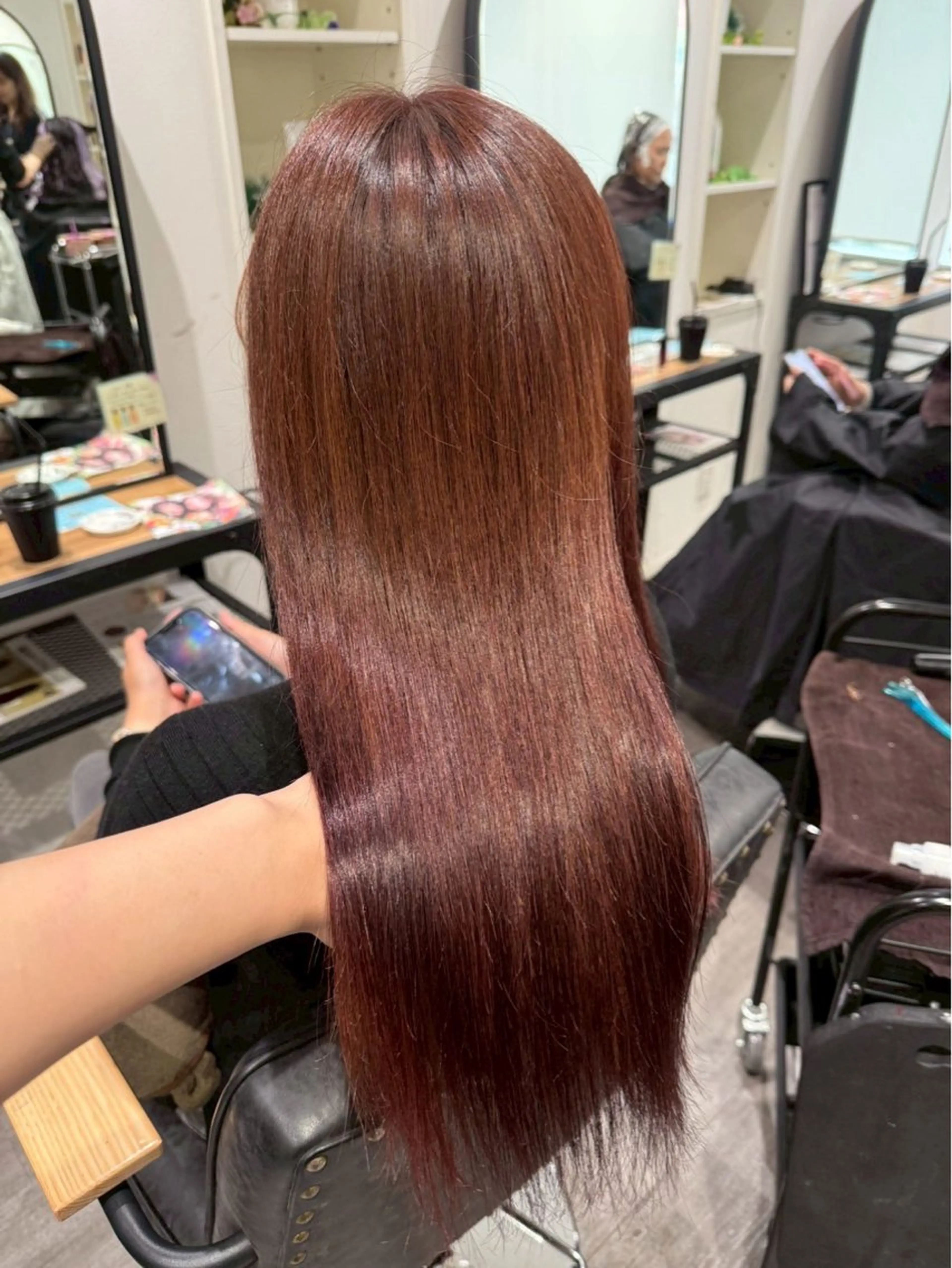 ロング オレンジブラウン cocotte みづき/艶カラー🫧のヘアスタイル