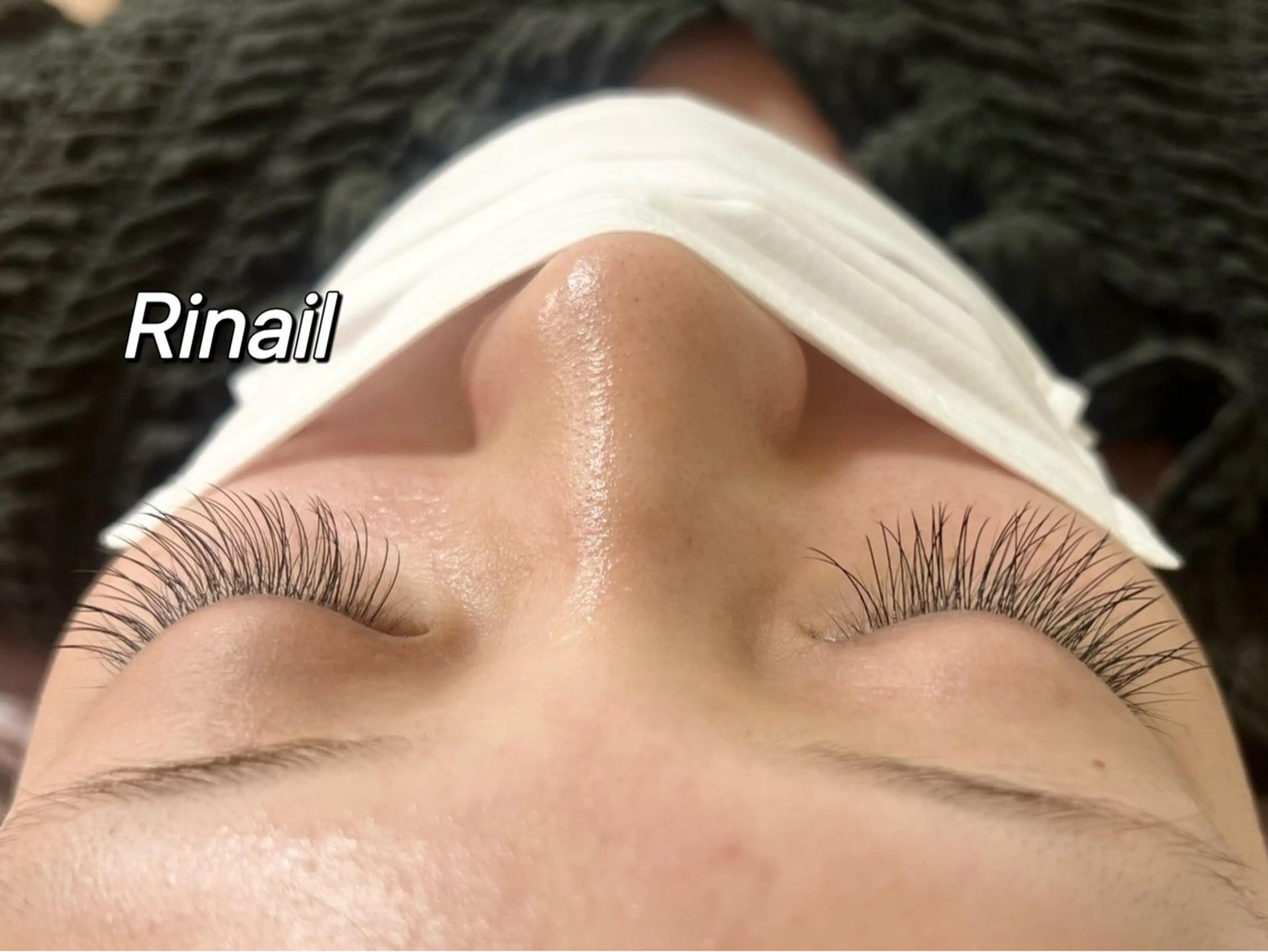 マツエク・マツパ バインドロック ナチュラル パリジェンヌラッシュリフト まつげパーマ 下まつげエクステ YK Rinのネイルデザイン