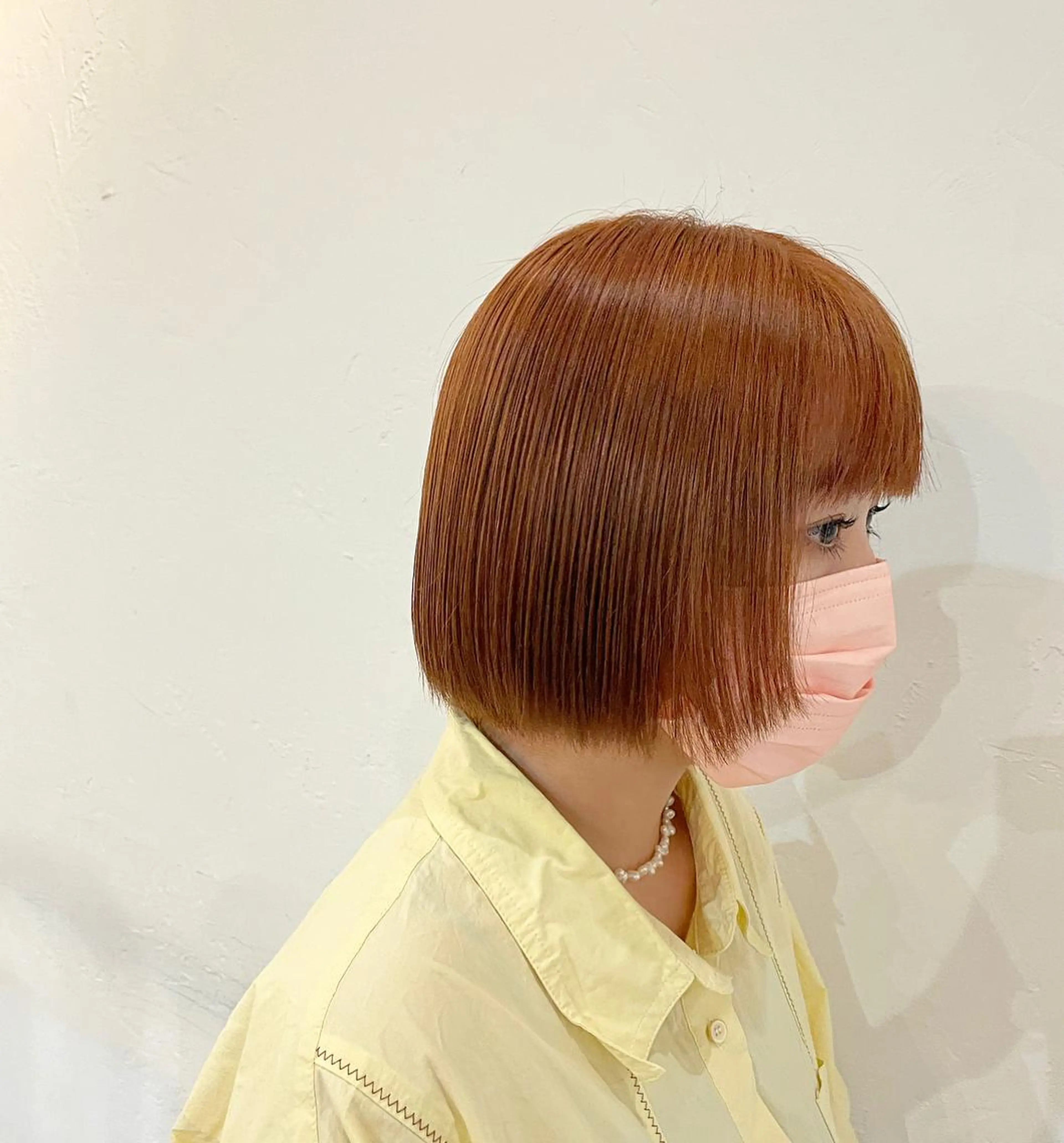 ショート カラー ヘアアレンジ オレンジ sherry/R所属・sherry/R 三川町　川口真里奈のヘアスタイル