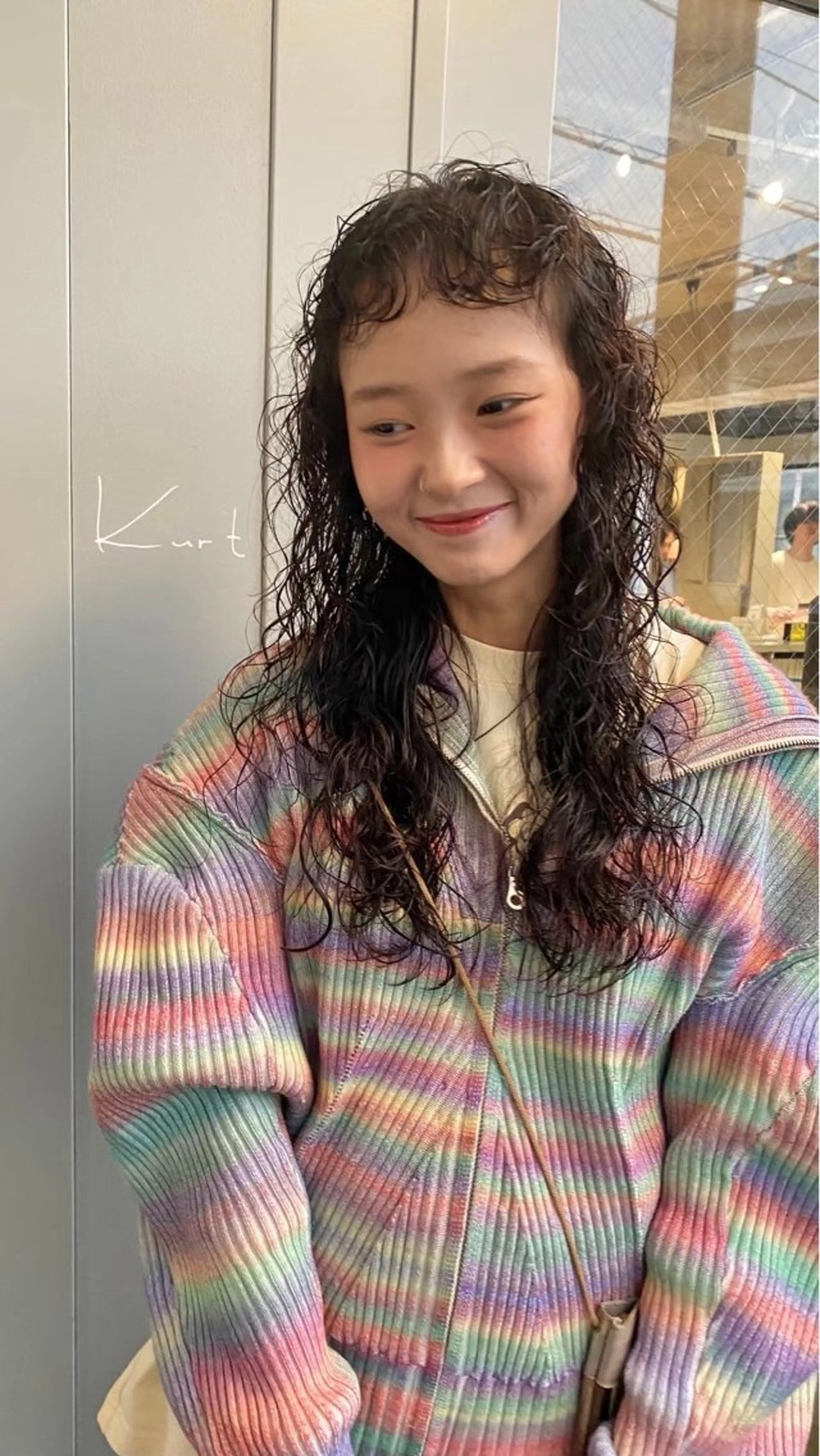 セミロング セミロングパーマ カット パーマ トリートメント パーマ 竹之内竜矢のヘアスタイル