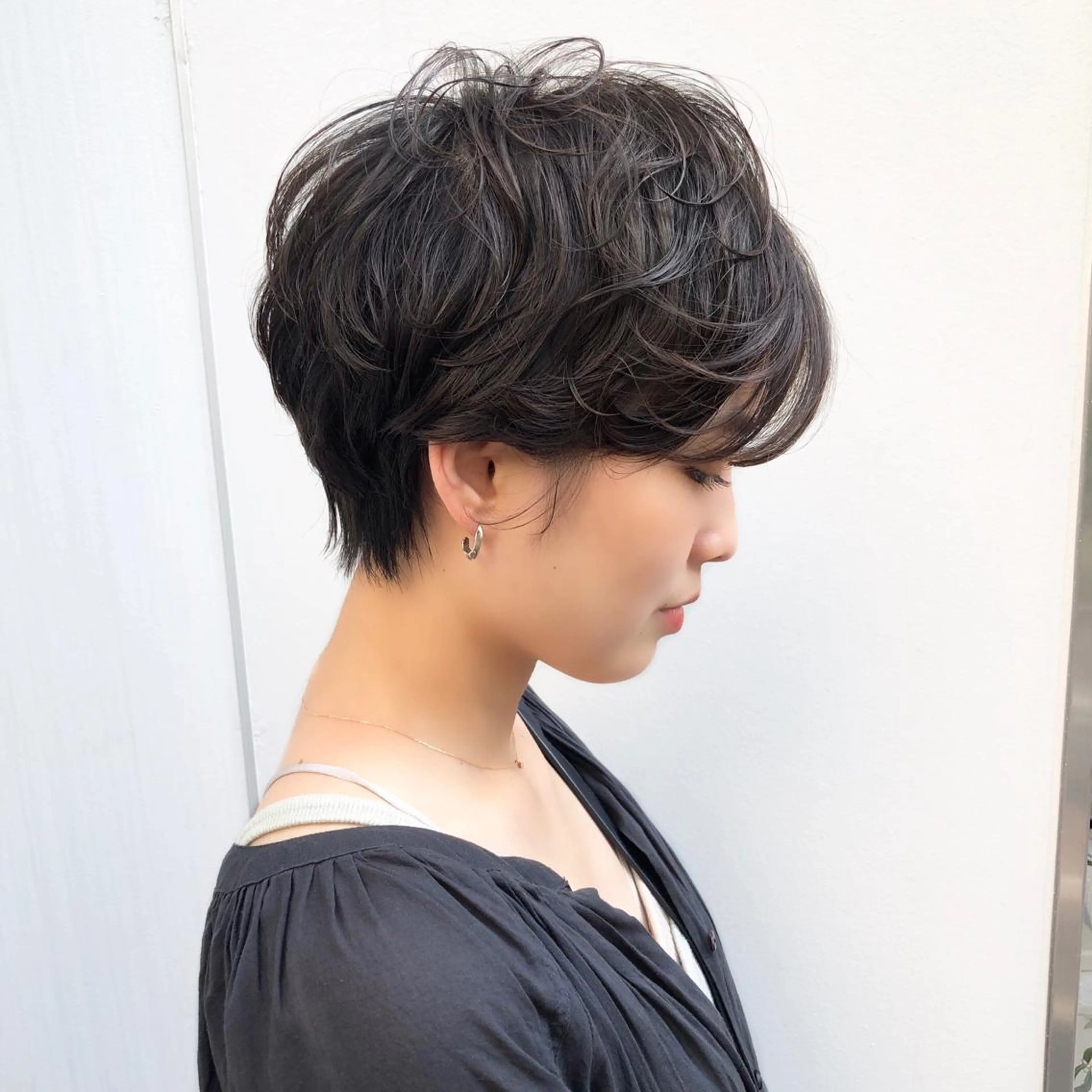 ショート パーマ メンズ特化 刈り上げない/金井のヘアスタイル