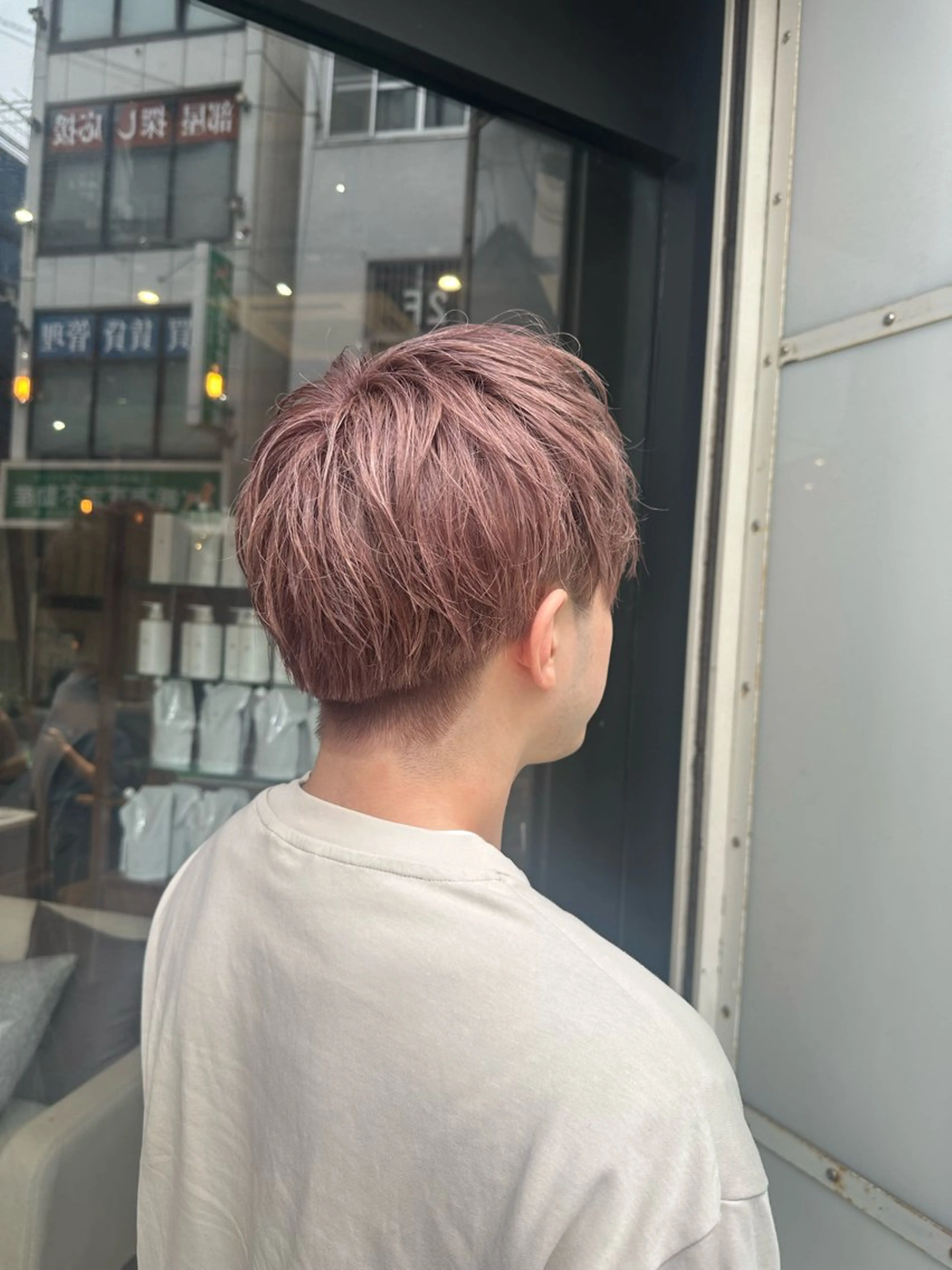 カラー メンズ ヘアカラー いまじゅく あおいのヘアスタイル