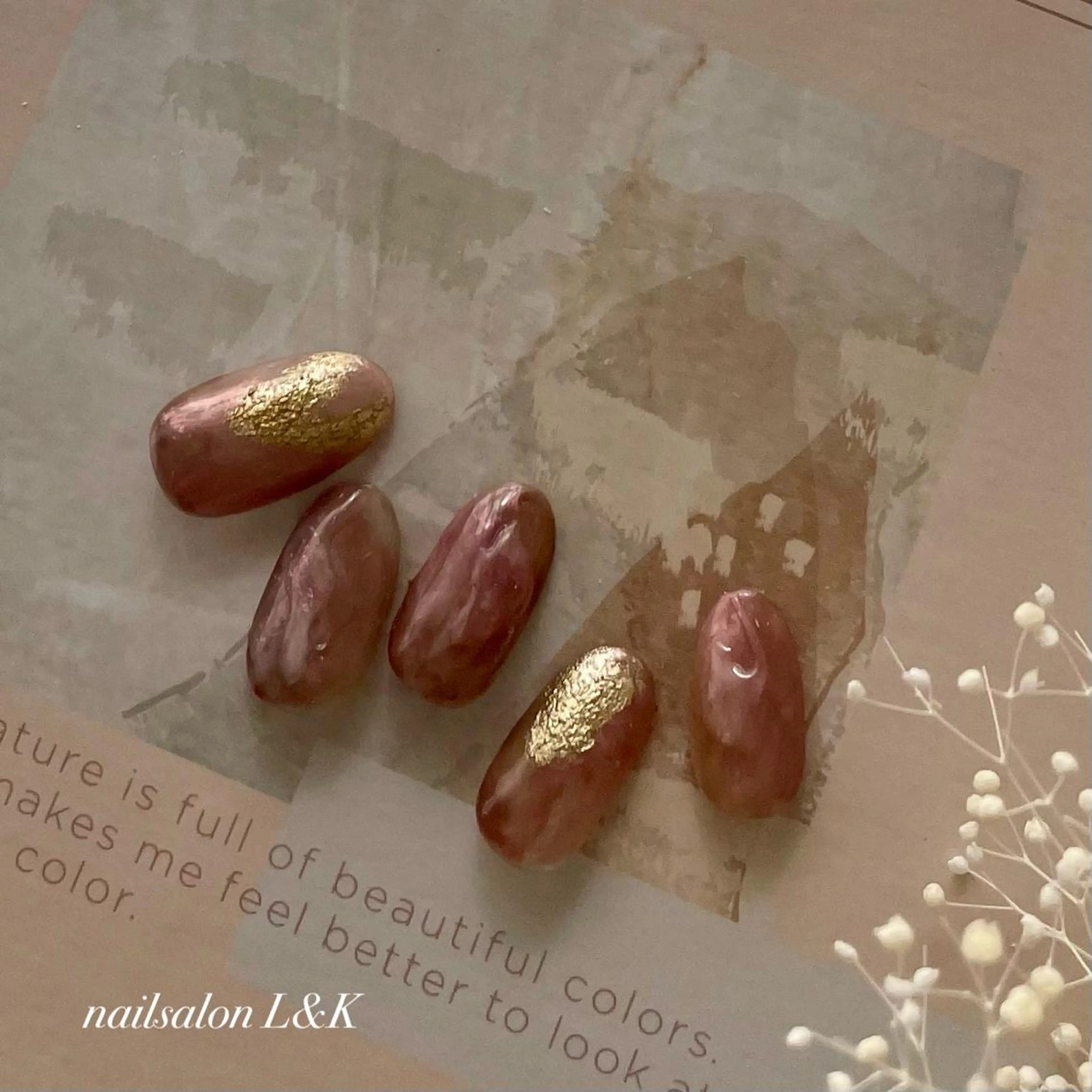 ネイル アートネイル ニュアンスネイル nailsalon L&Kのネイルデザイン