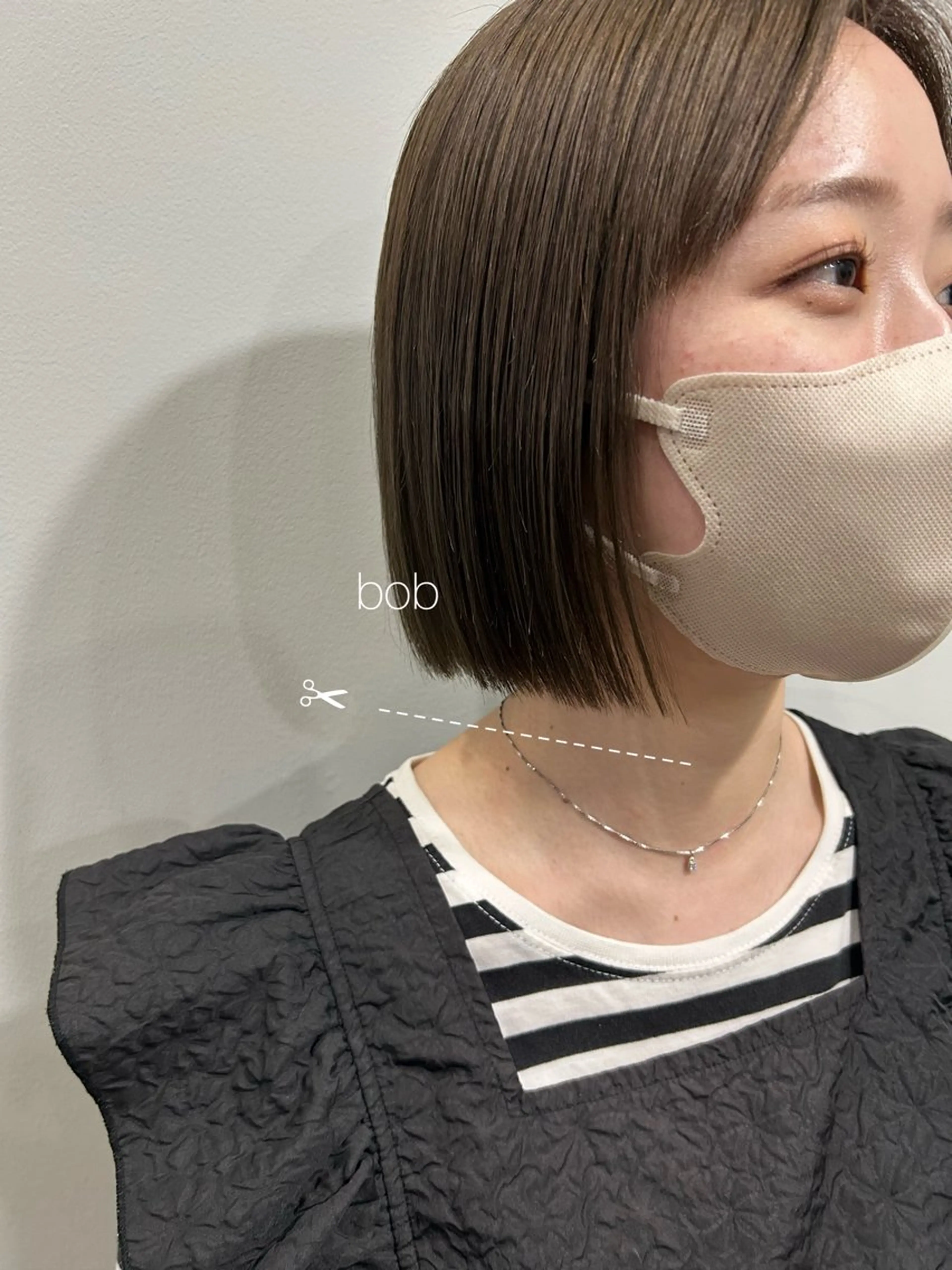 ショート ボブ さかい しいなのヘアスタイル