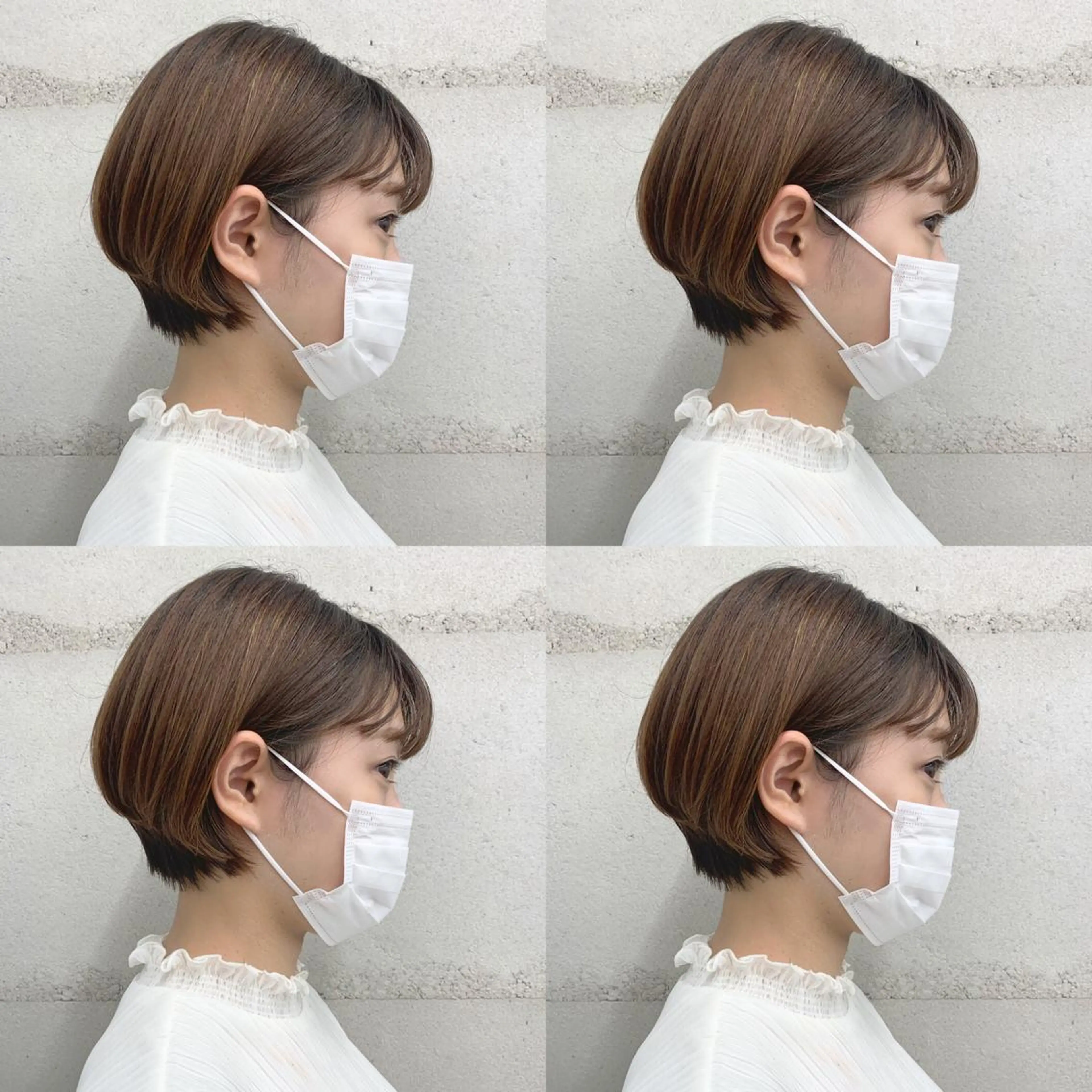 ショート カラー 透明感/オリーブ/ グレージュ/YUKAのヘアスタイル