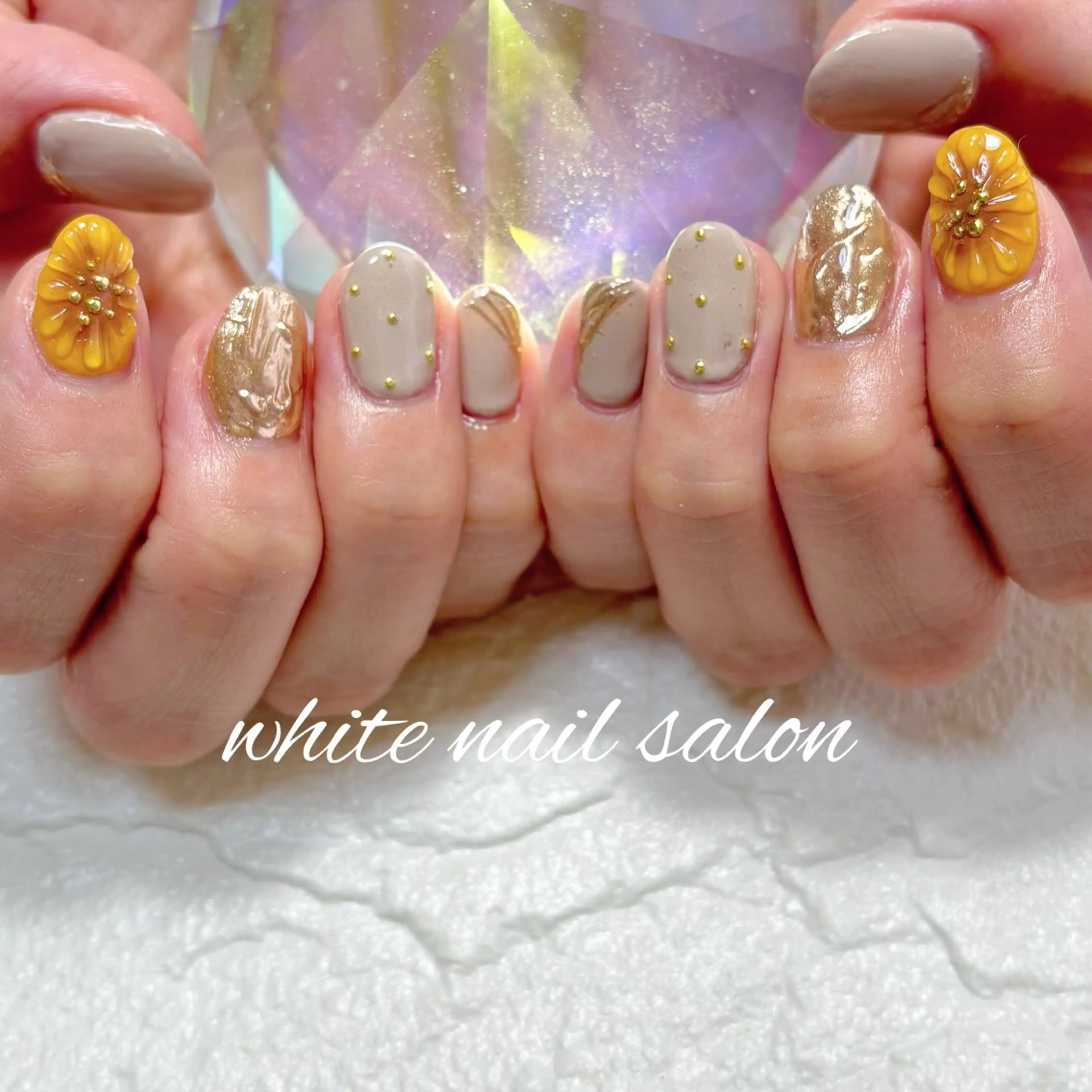 ネイル フットネイル ハンドネイル white nail salonのネイルデザイン