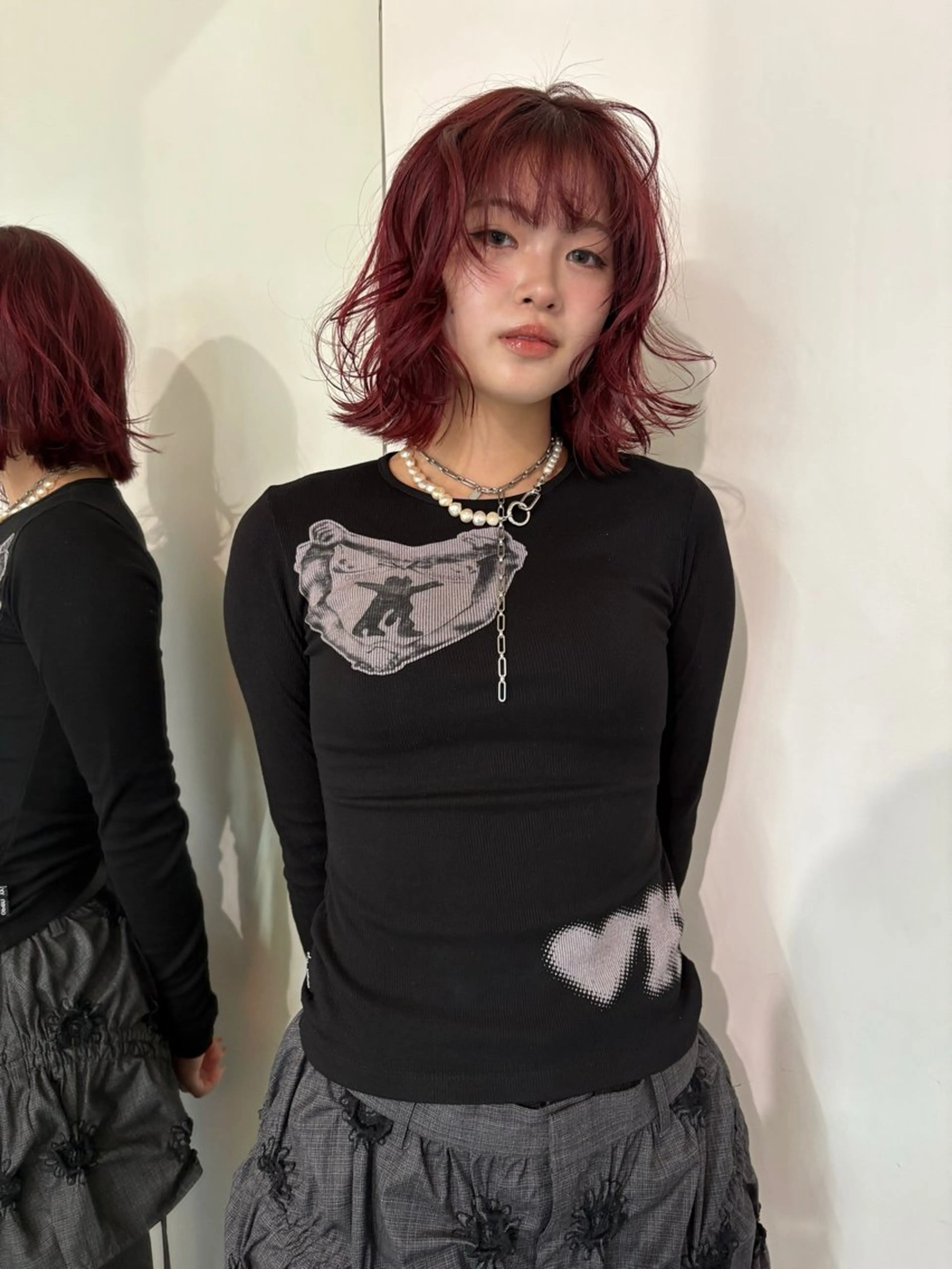 ショート 顔周りカット レイヤーカット Zoey Ayakaのヘアスタイル