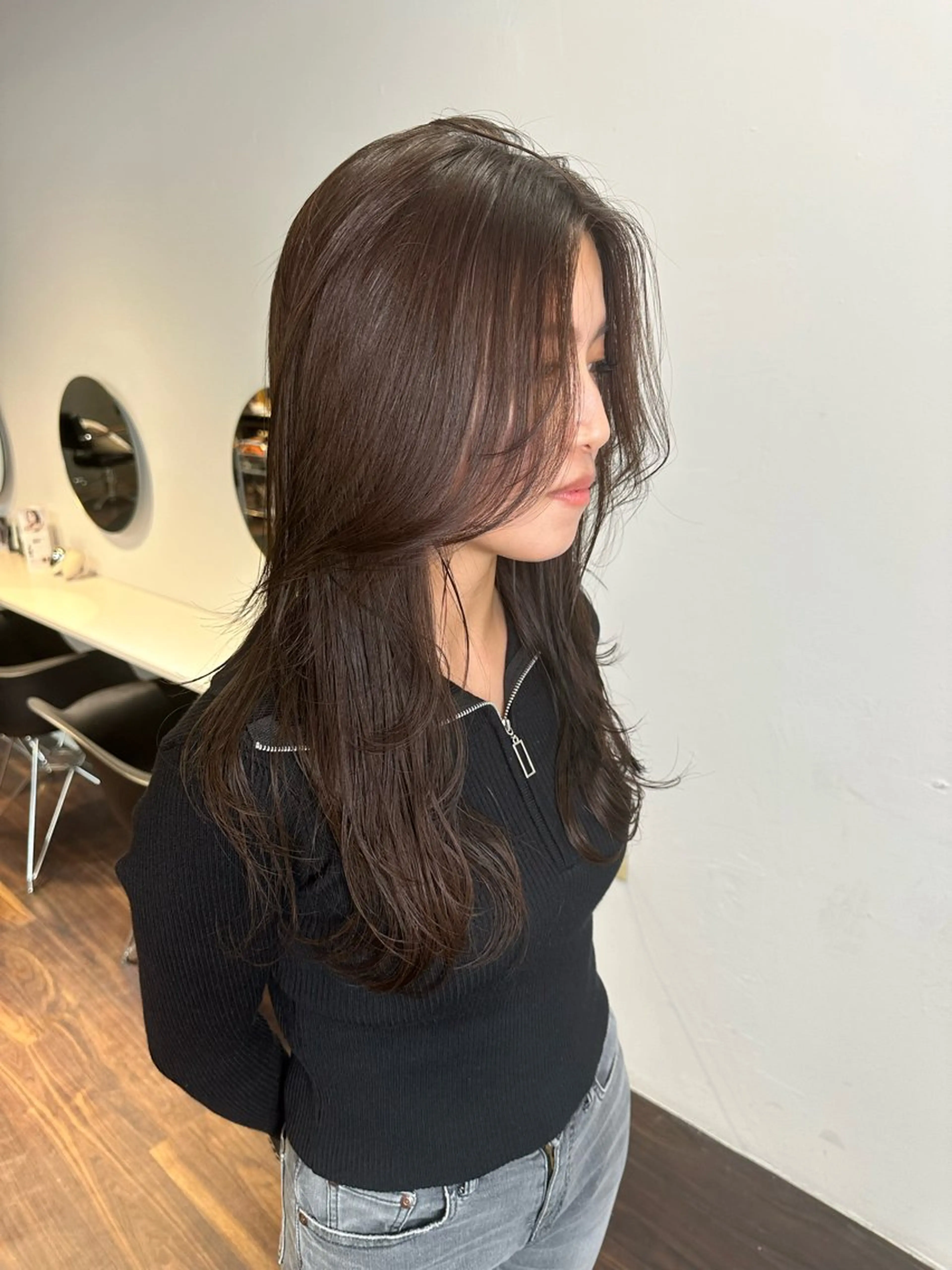 ロング カラー カット ヘアカラー トリートメント ワンホンヘア ケラチン/Kaitoのヘアスタイル