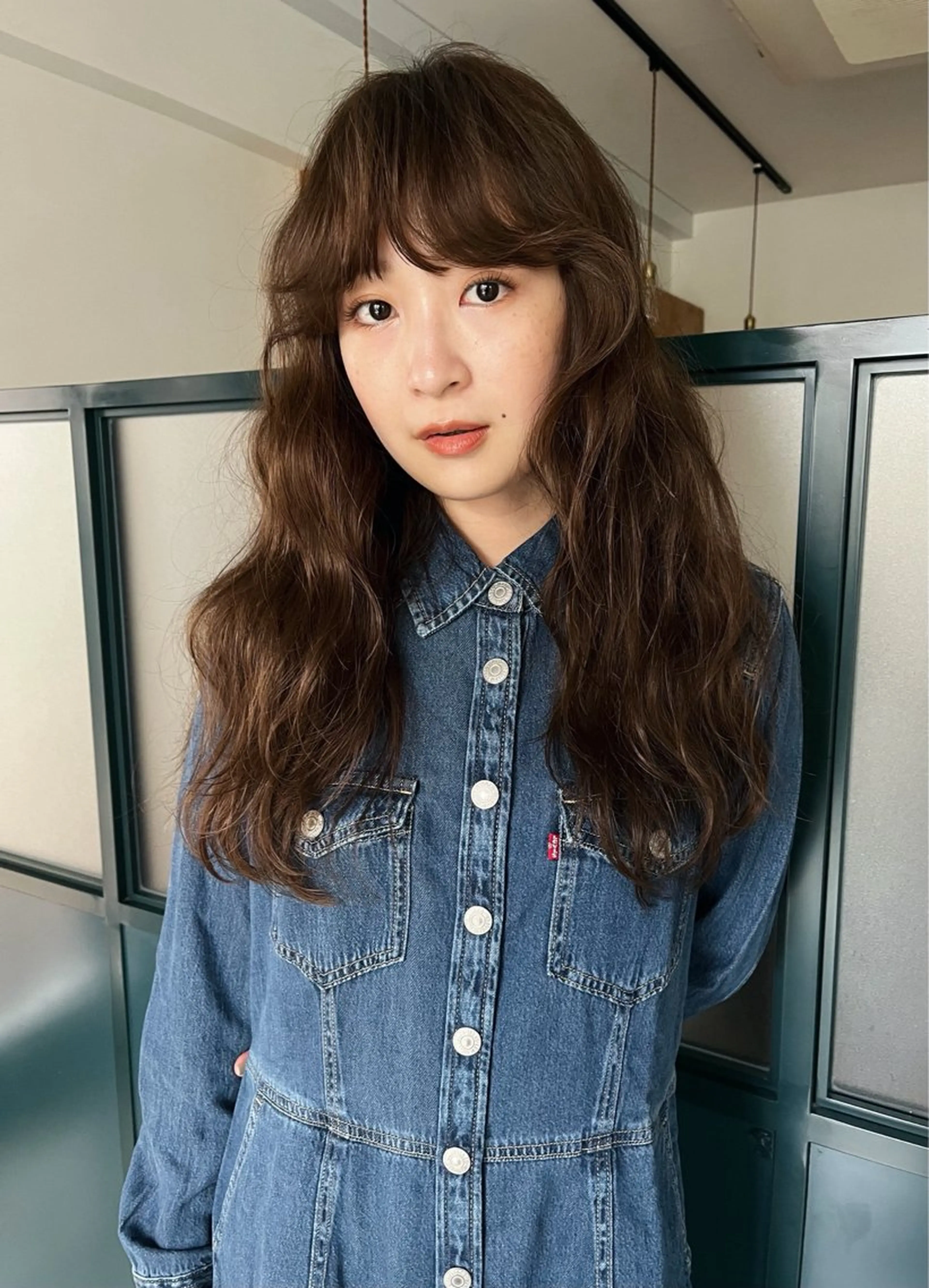 ロング カラー ヘアカラー 暖色/パーマ 🌼クニトウメイのヘアスタイル