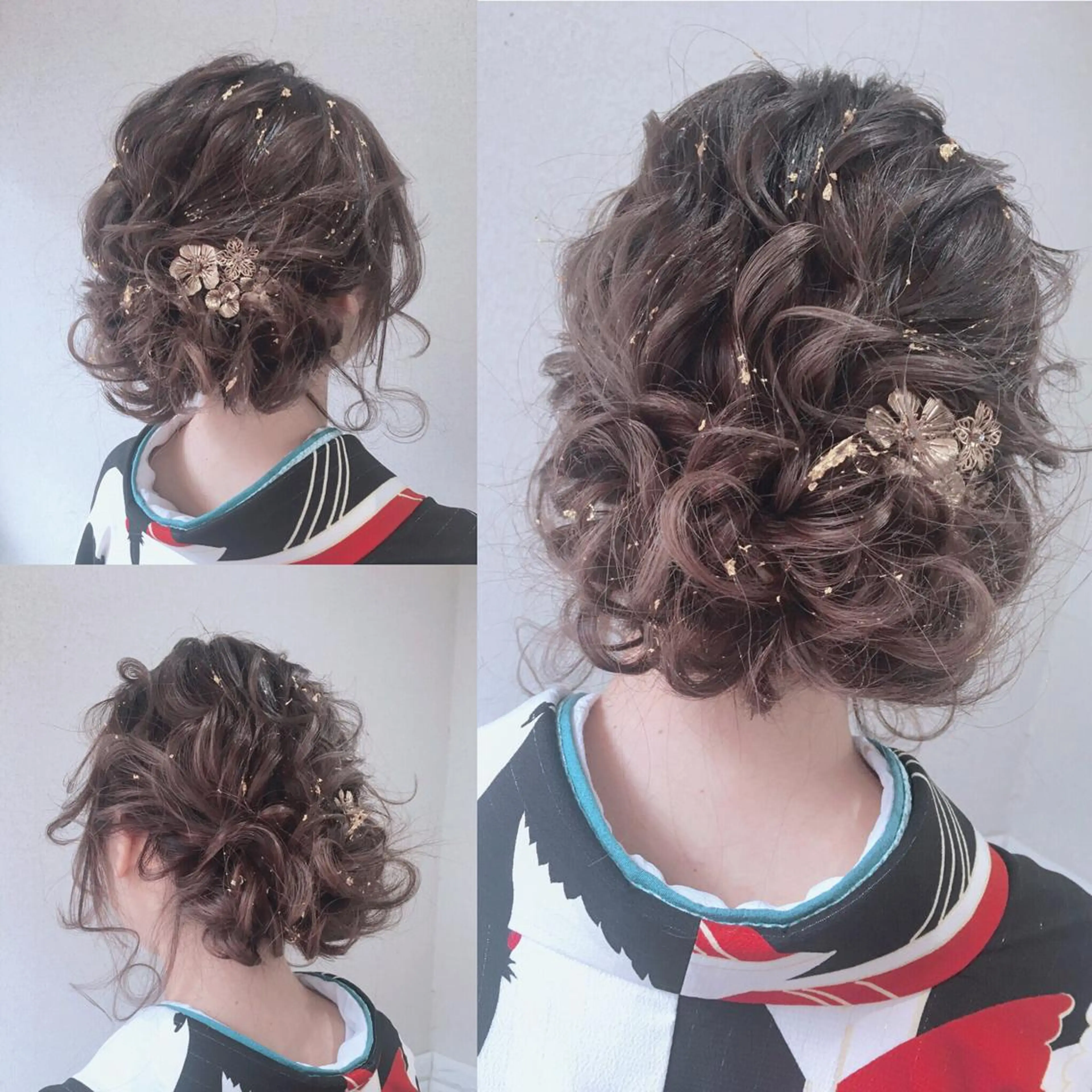 ヘアアレンジ 着付け 角田 安のヘアスタイル