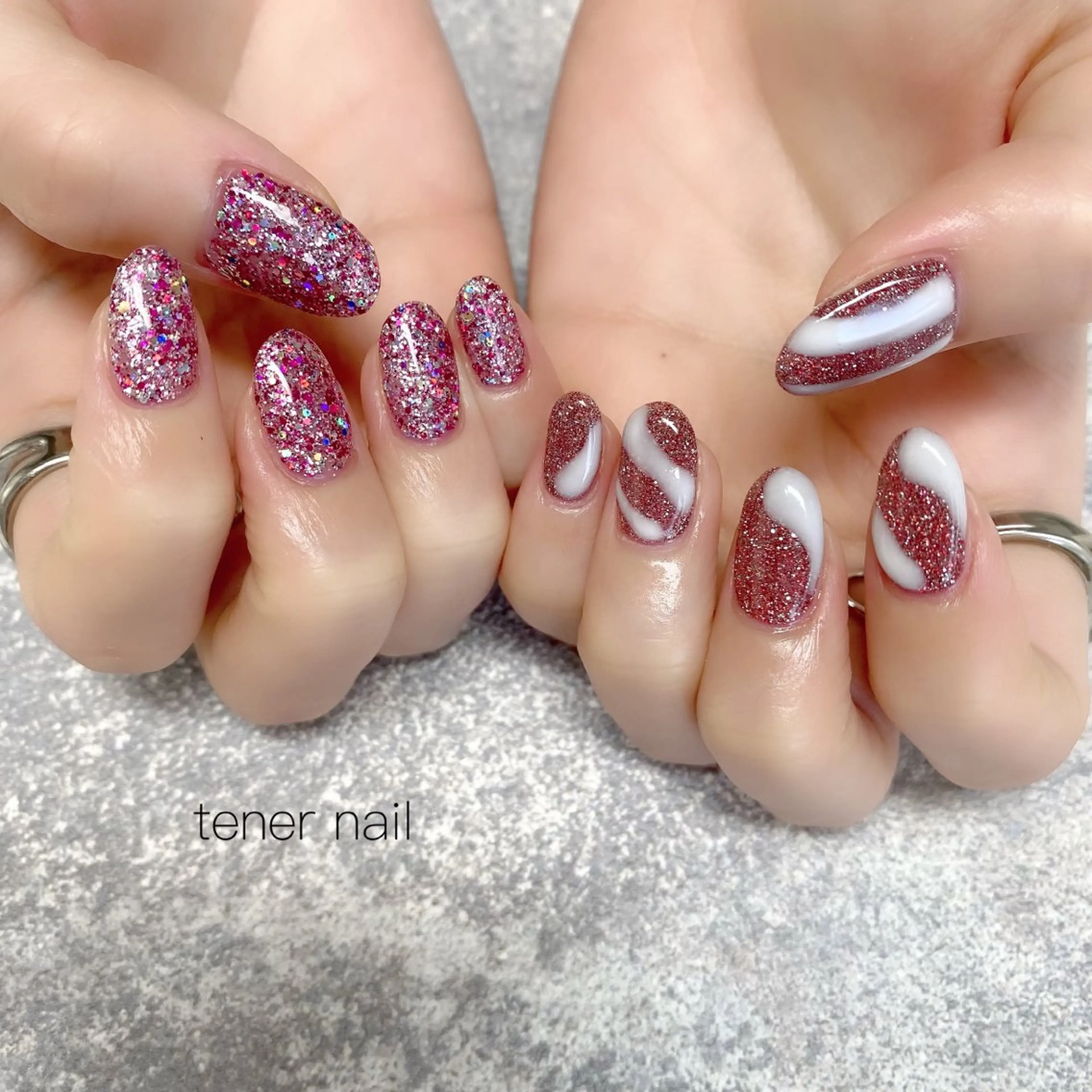 ネイル キラキラネイル ニュアンスネイル tener  nail  テネルネイル所属・テネルネイル tener nailのネイルデザイン