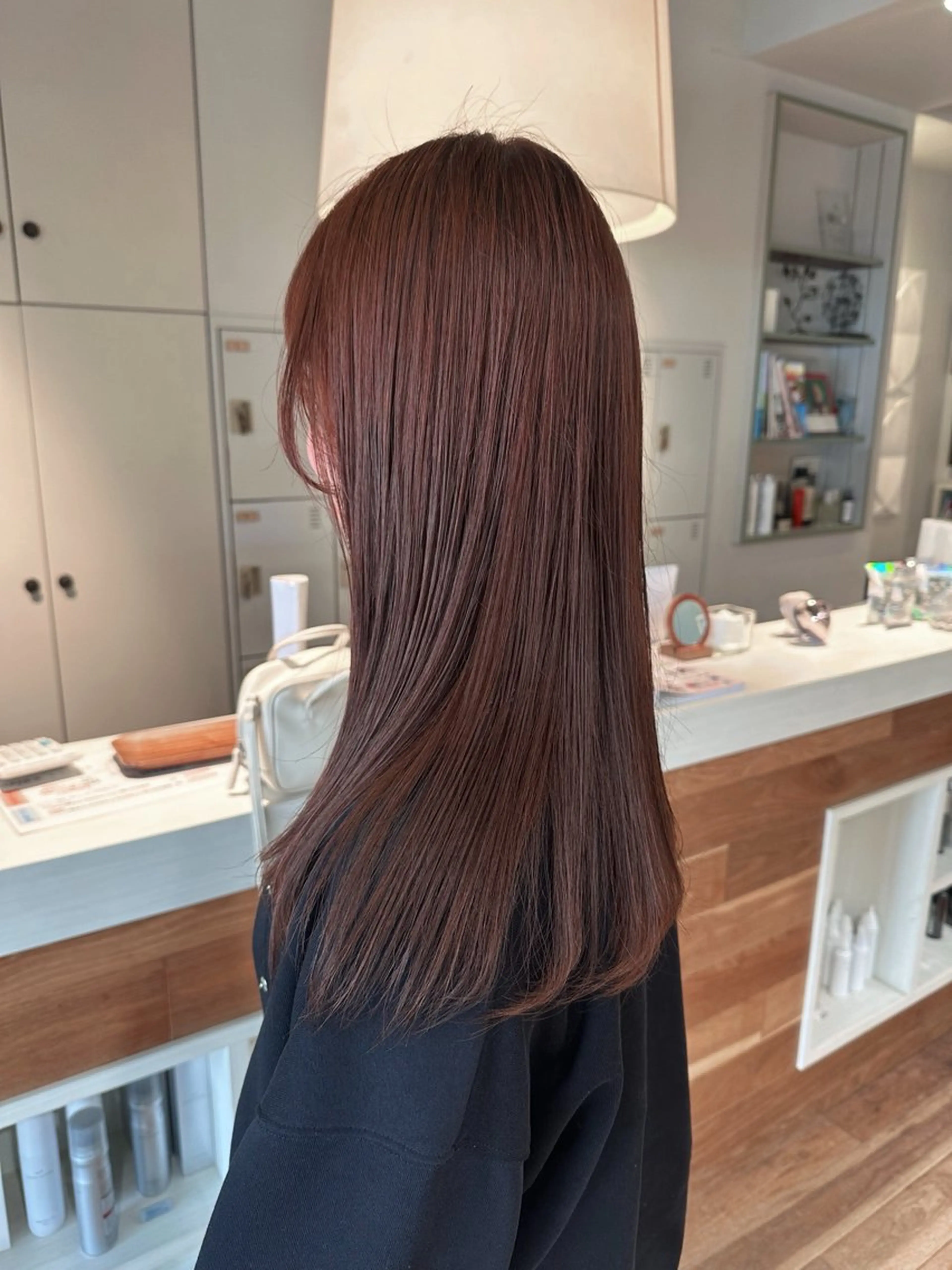 ロング カラー カット ヘアカラー トリートメント 塩澤 榛奈のヘアスタイル