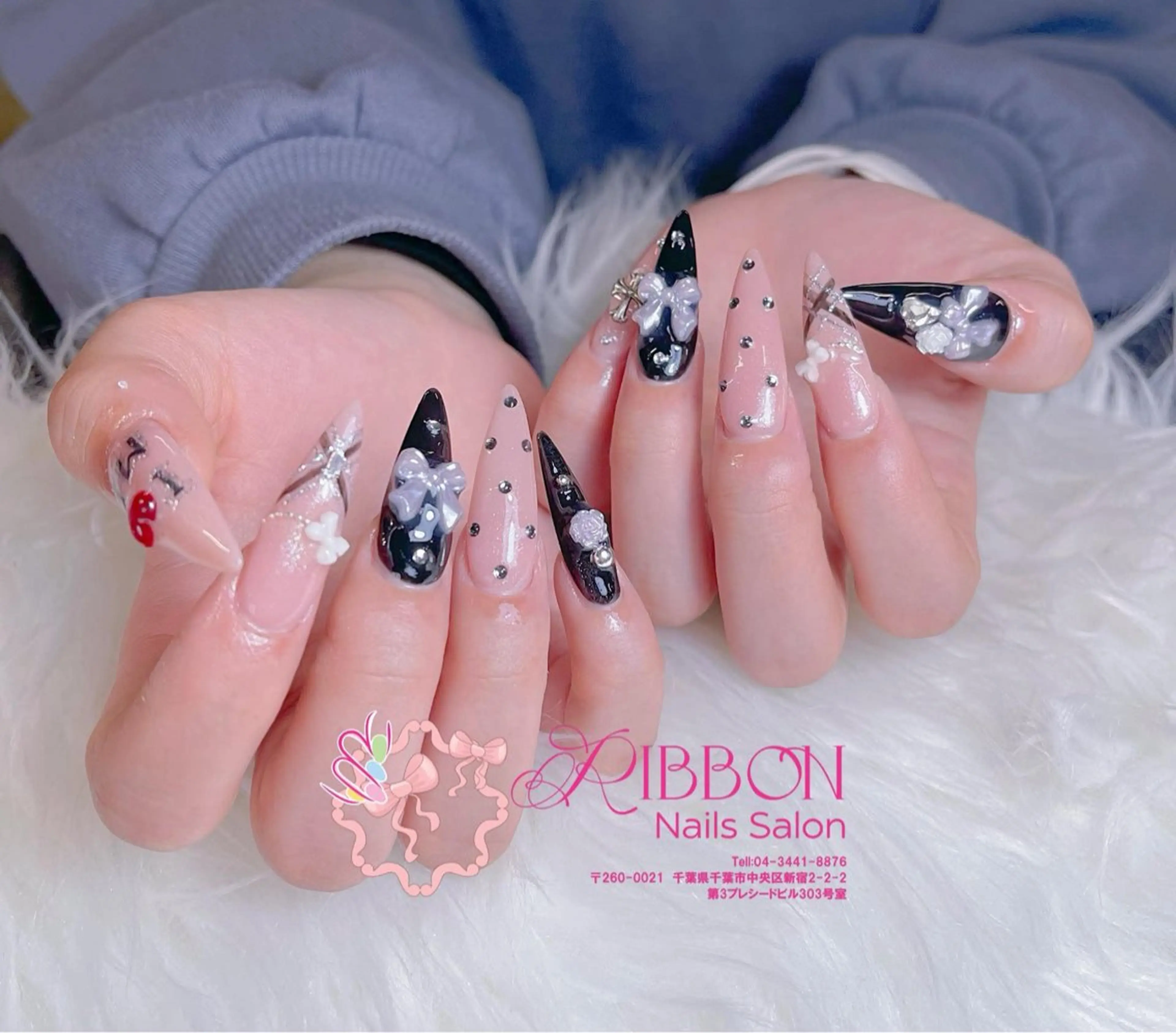 ネイル ハンドネイル RIBBONNAIL staffのネイルデザイン