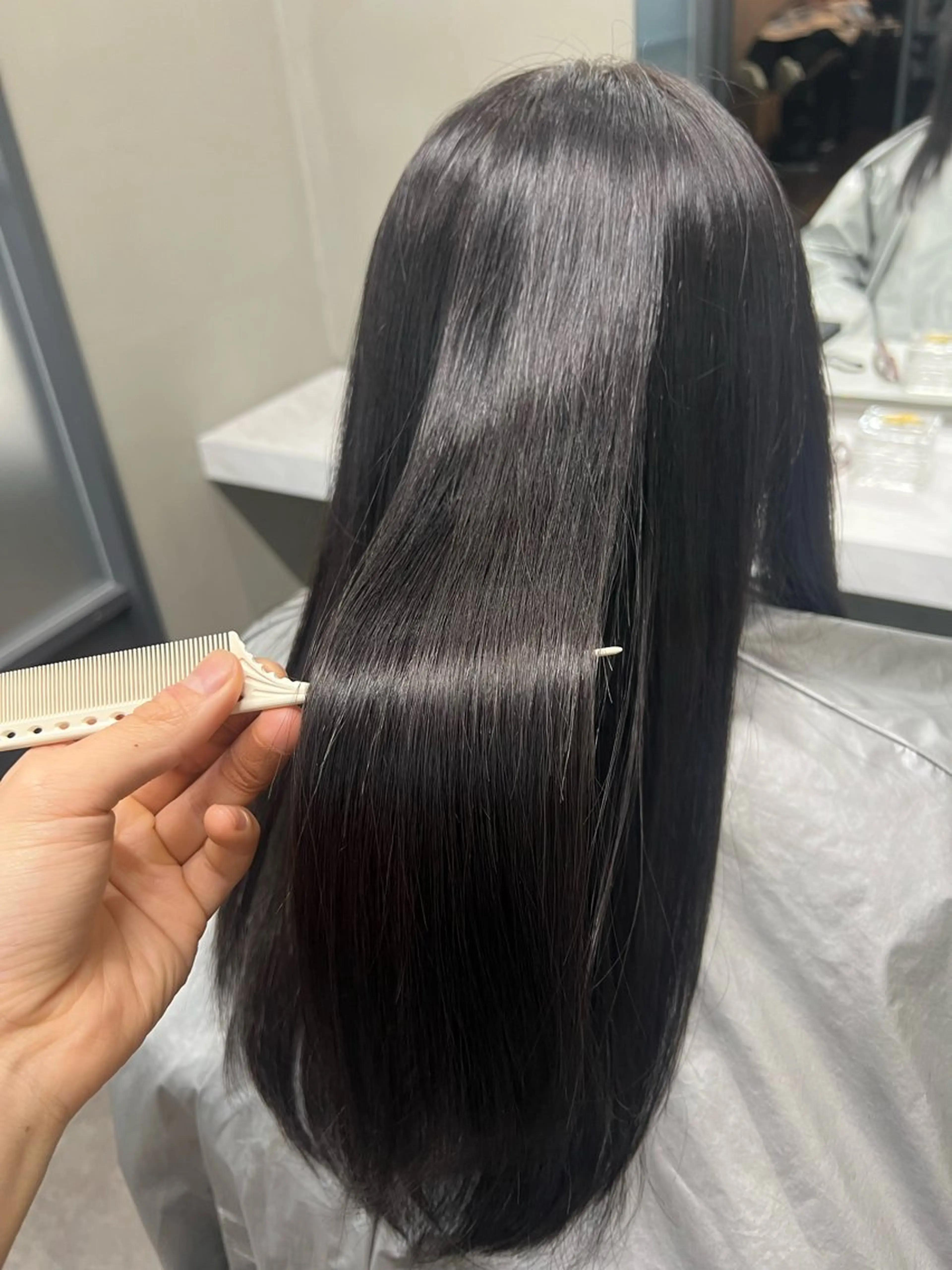 ロング 髪質改善 カット 縮毛矯正 小顔カット/髪質改善 /  店長 河井雄貴のヘアスタイル