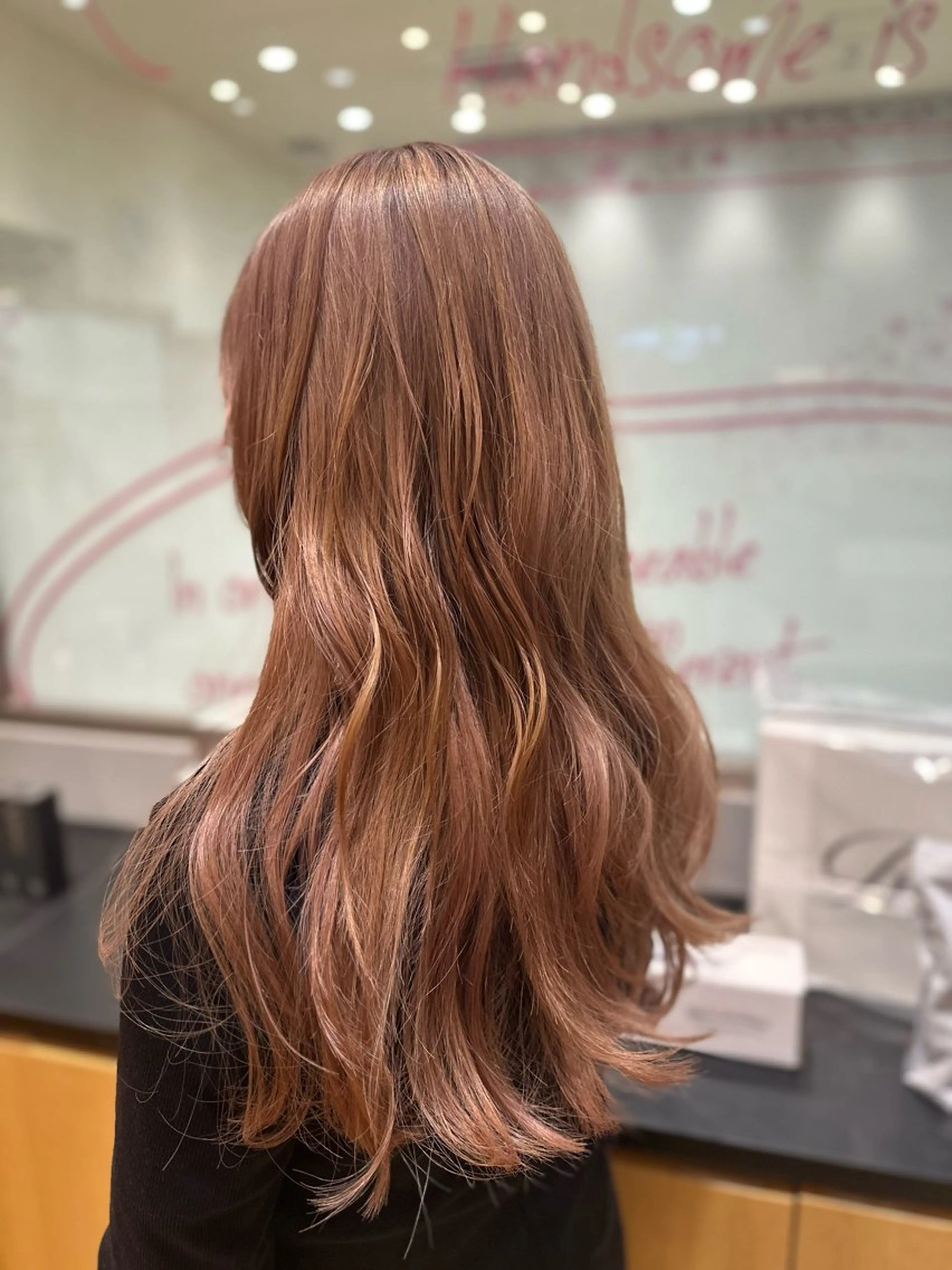 カラー ベージュカラー ピンクカラー ピンクベージュ 梶原 美保のヘアスタイル