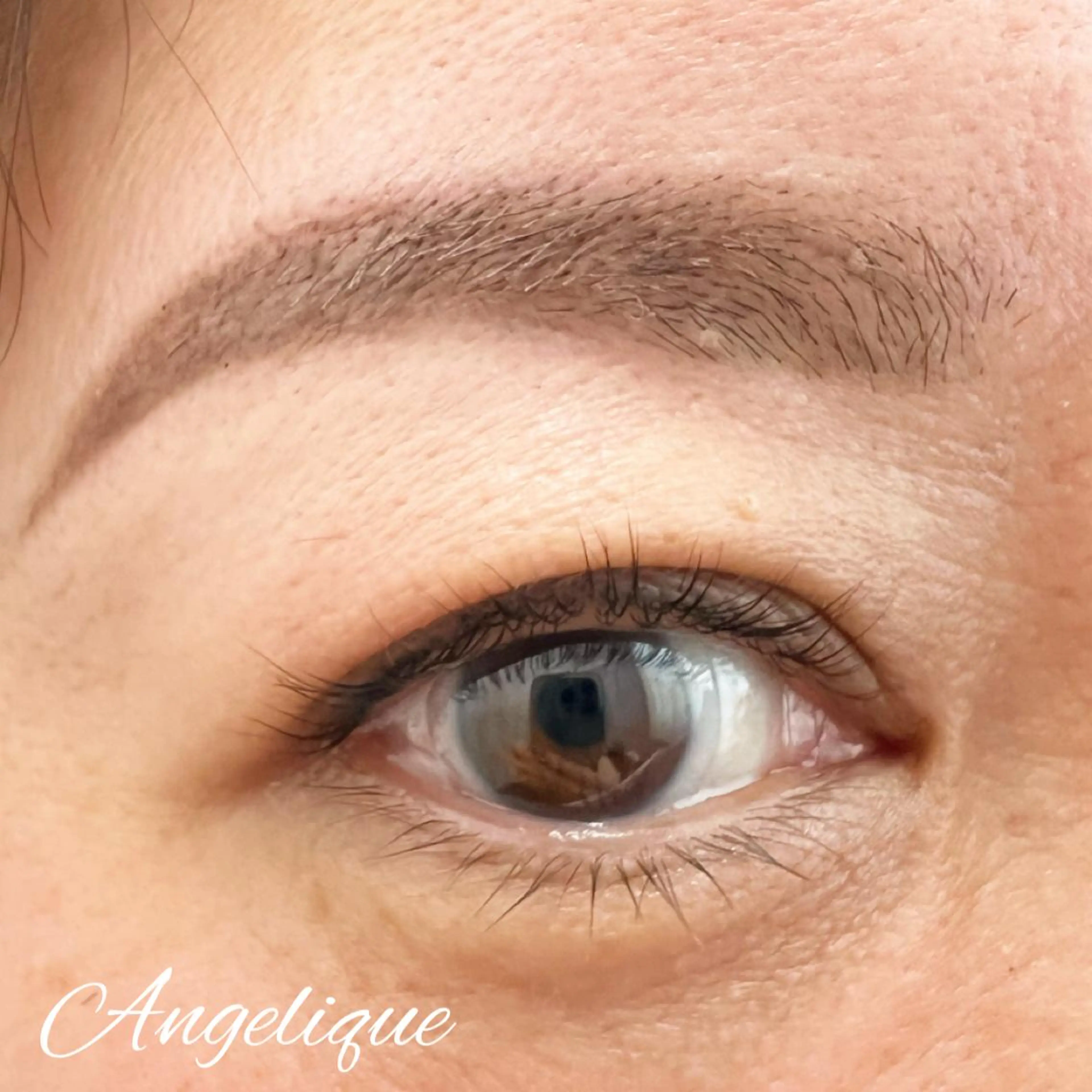 マツエク・マツパ アイブロウ ナチュラル 一重×まつ毛パーマ 田村 莉子のマツエク・マツパデザイン