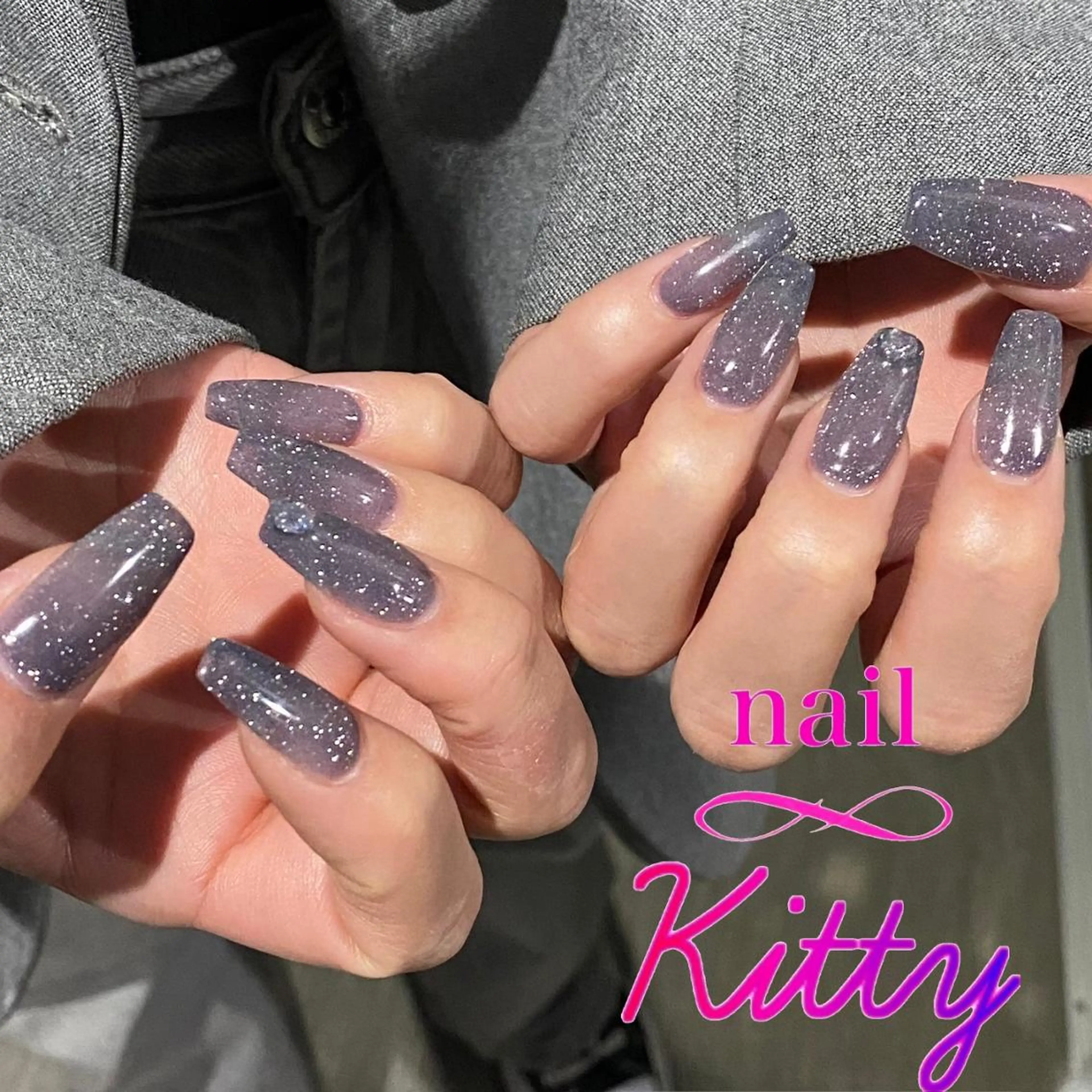 【オフなし】ジェルチップ長さだしワンカラーの写真