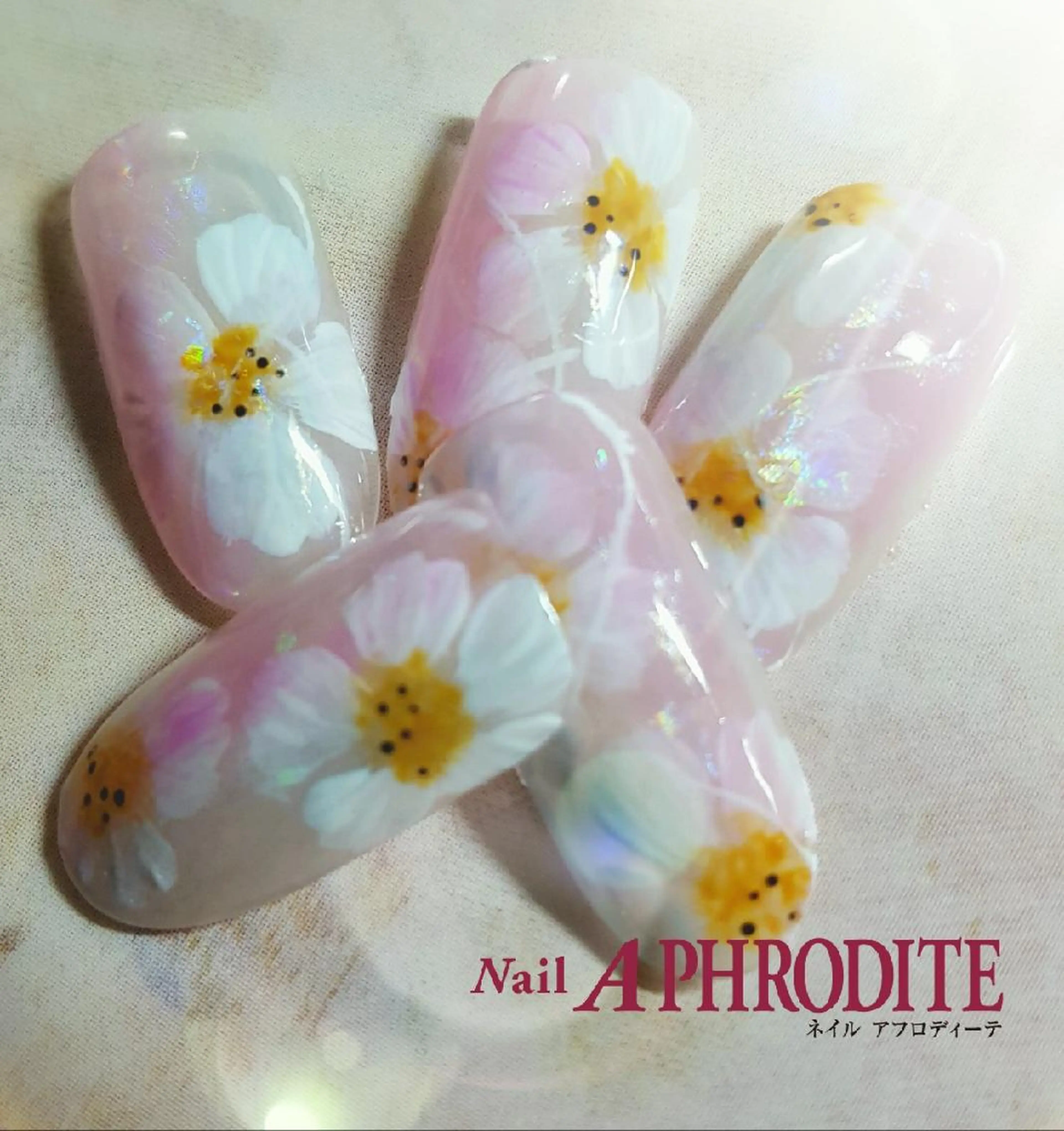 ネイル フラワーネイル Nail  Aphroditeのネイルデザイン