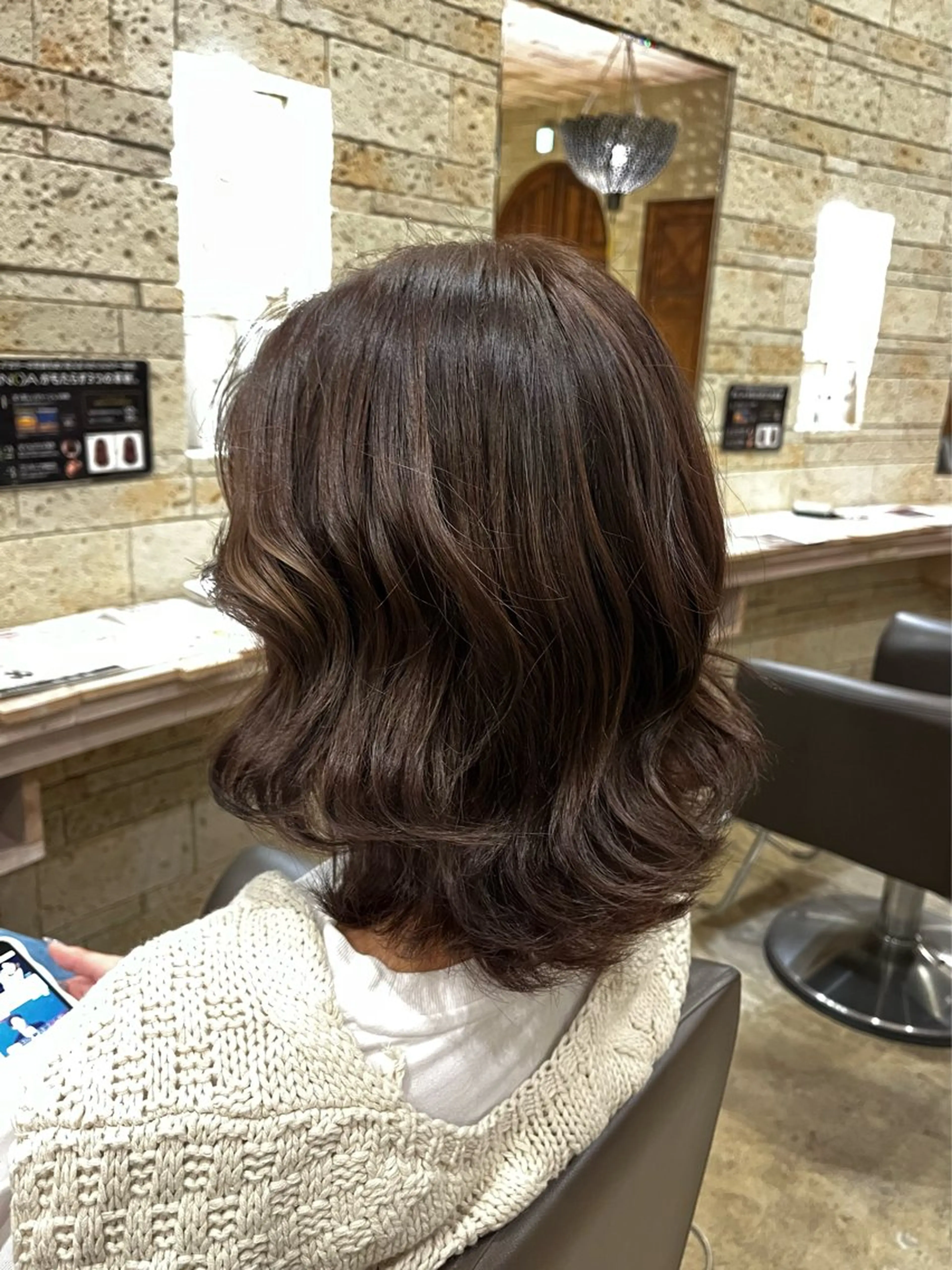 ミディアム 箕浦 稜真のヘアスタイル