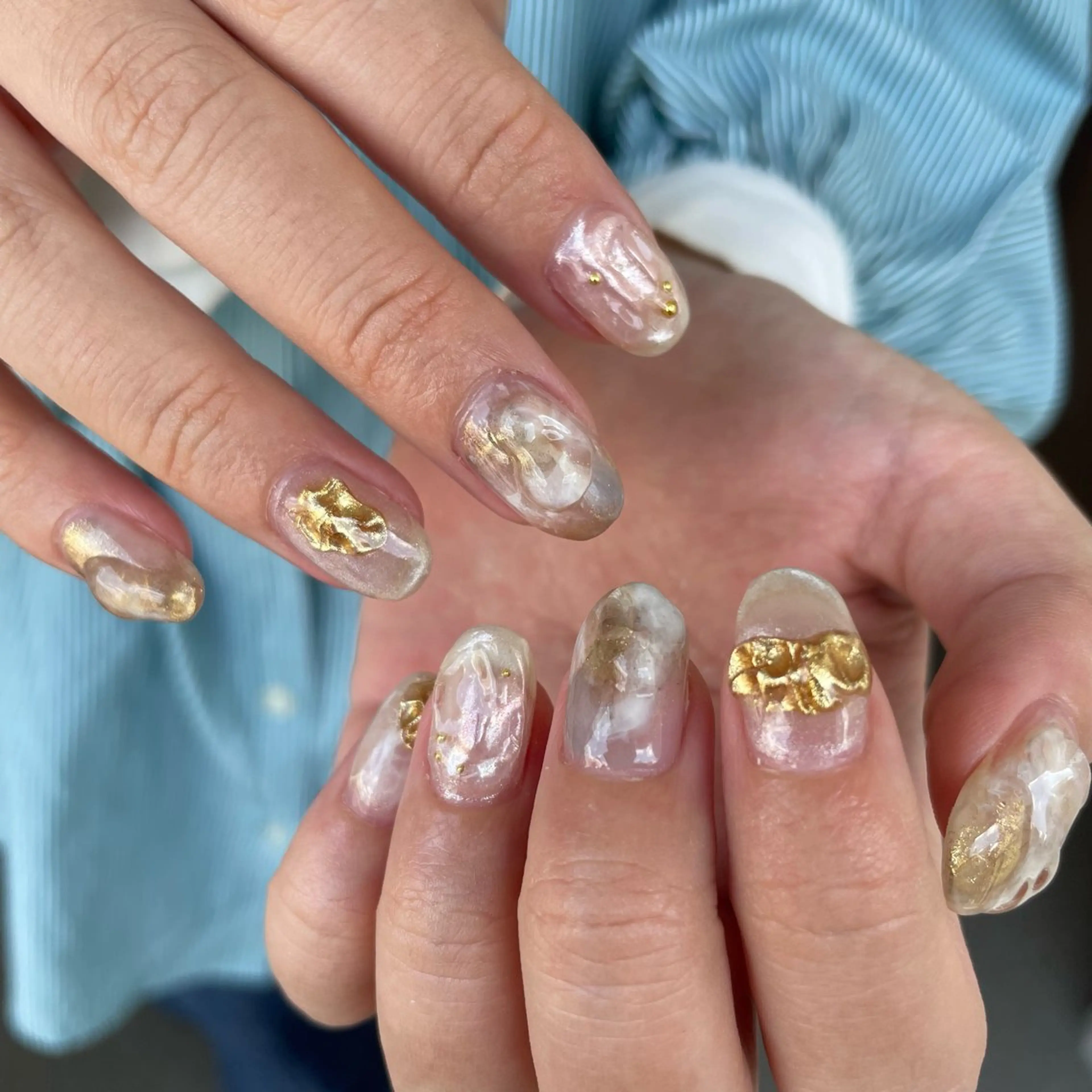 ネイル ハンドネイル カメレオン京橋🌻 草葉由佳のネイルデザイン