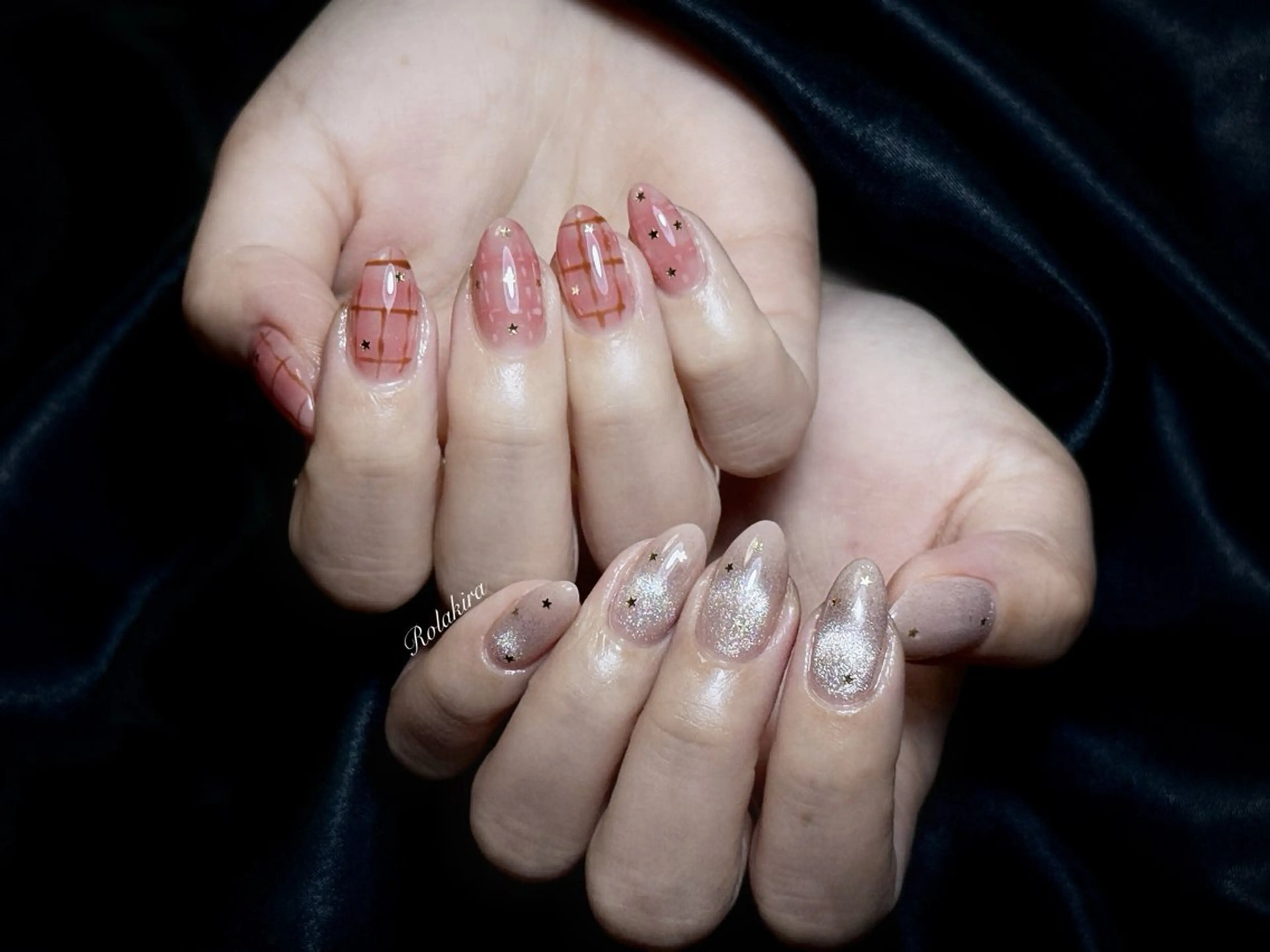 ネイル チークネイル 長さ出し フレンチネイル ジェルネイル 韓国ネイル ハンドネイル Rola kira nail salon所属・Rola kira 麗のネイルデザイン