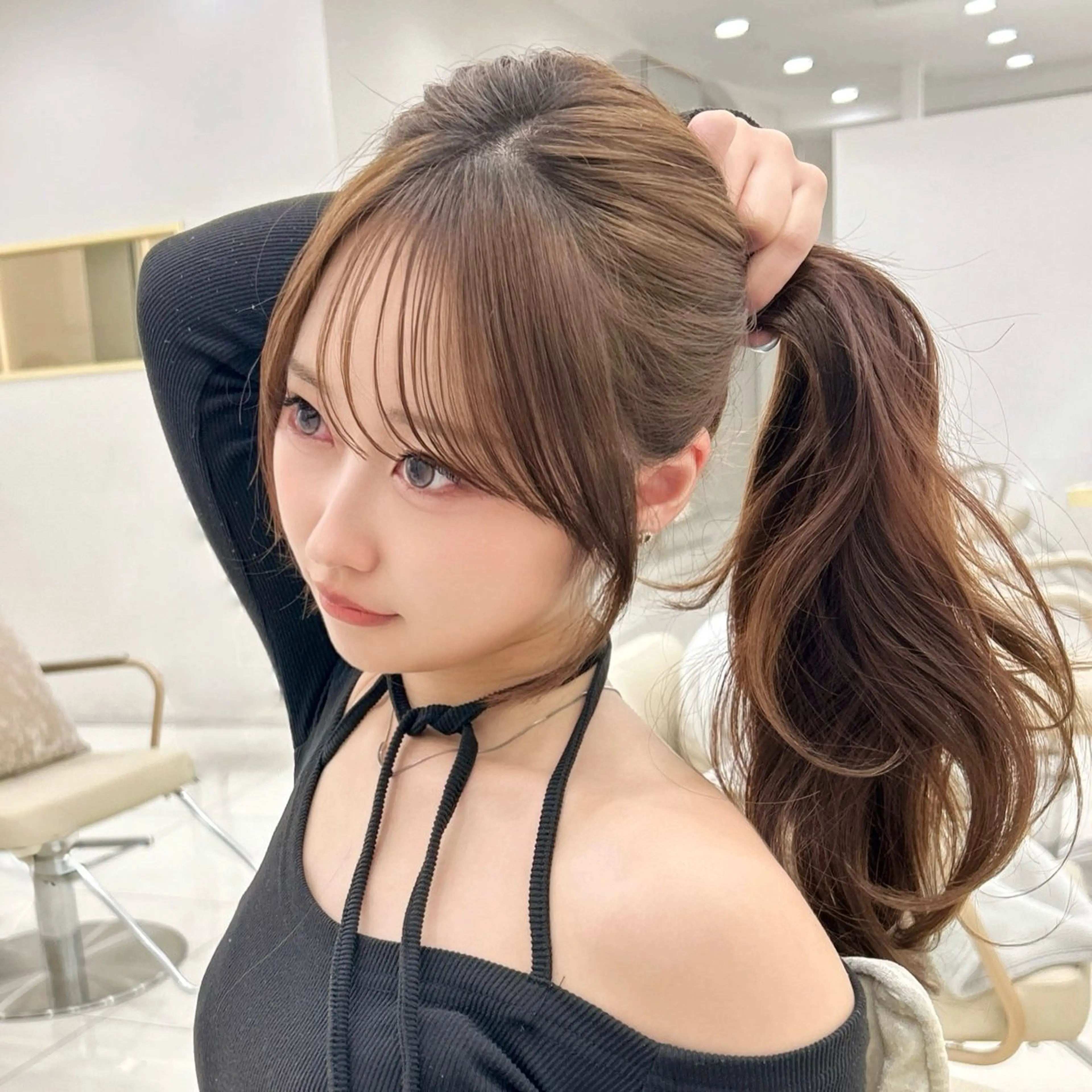 ロング 韓国顔まわり/前髪 /レイヤー/いつきのヘアスタイル