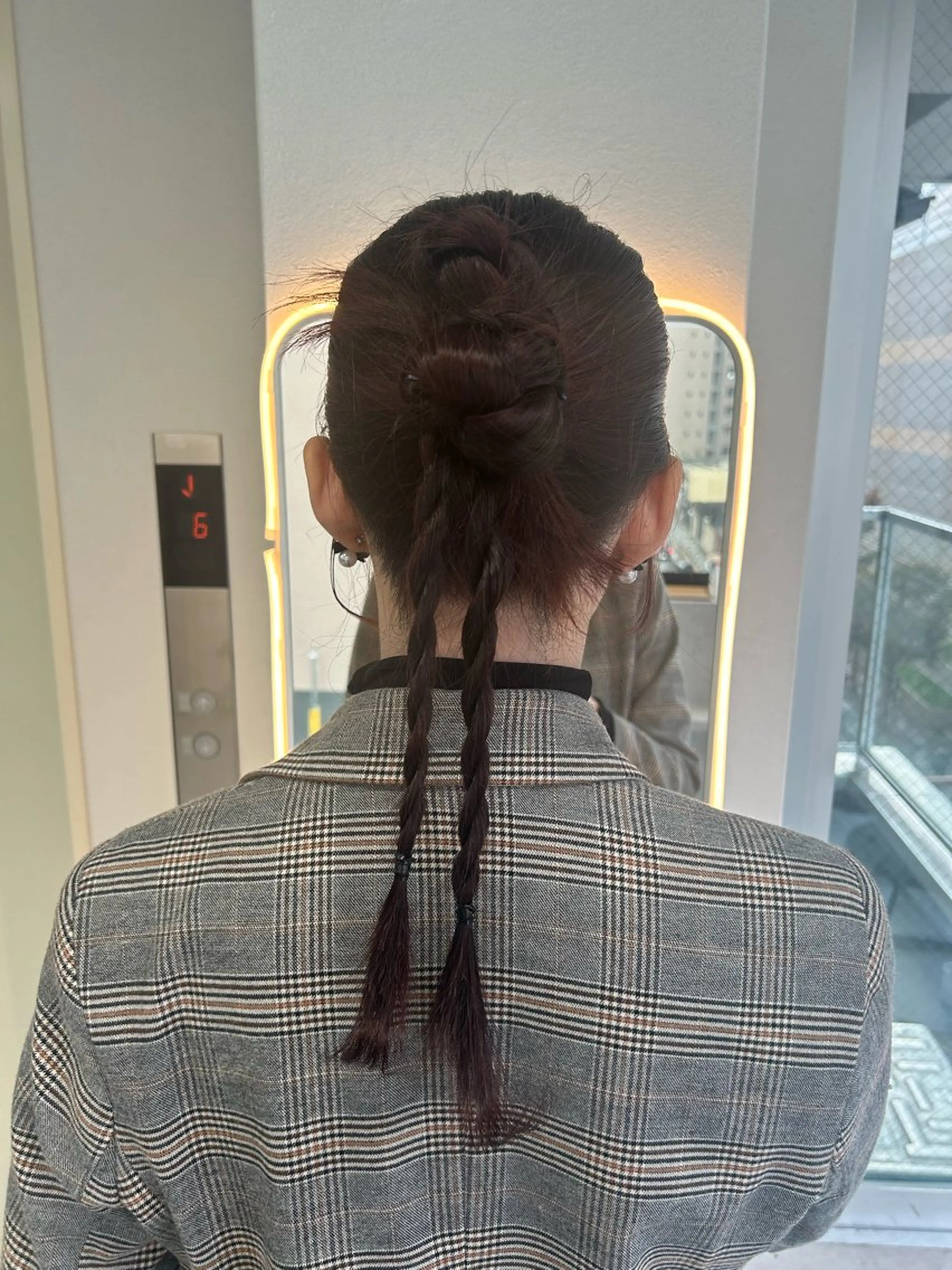 セミロング ヘアアレンジ ヘアセット Gisel みらののヘアスタイル