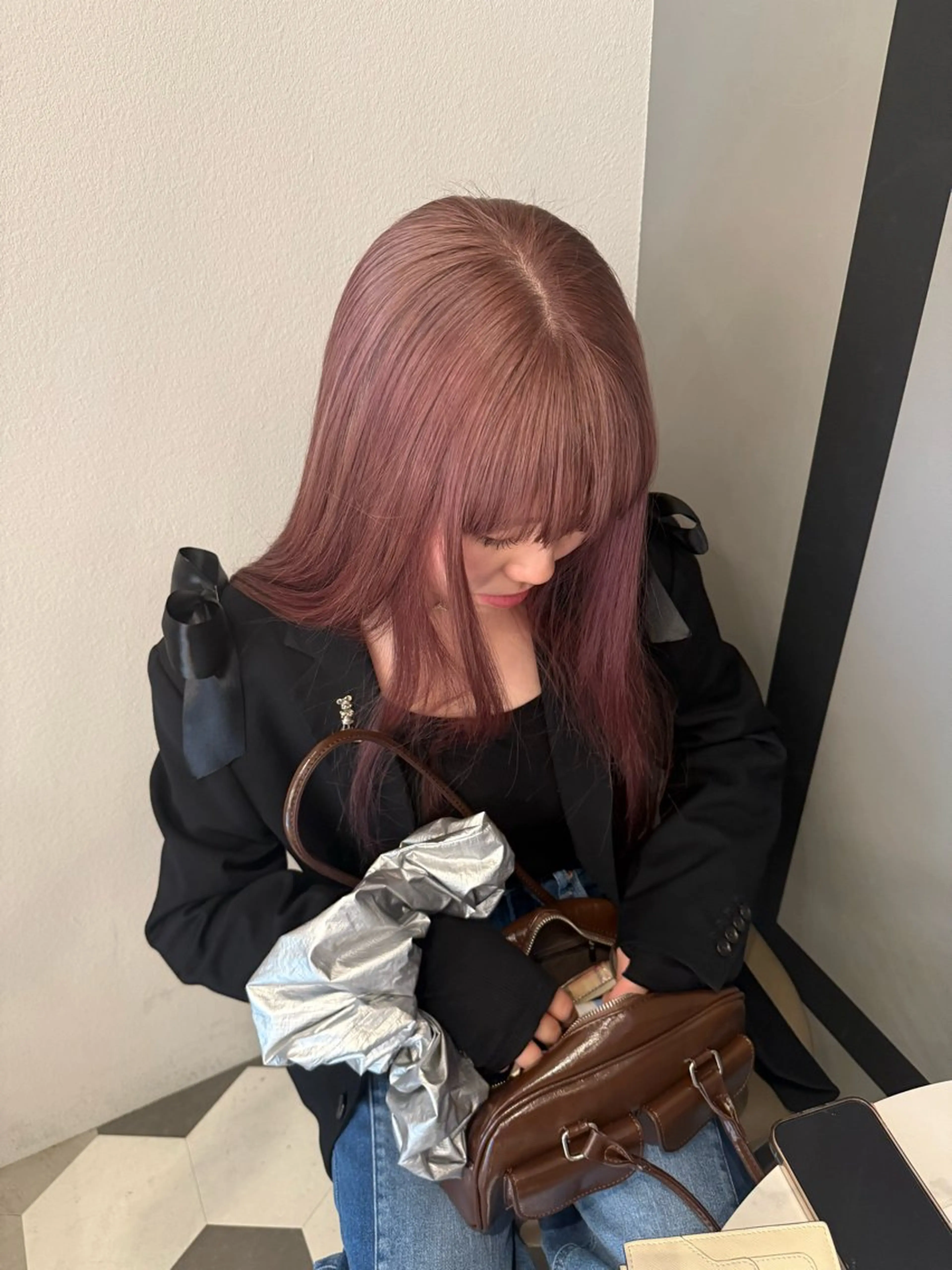 ロング カラー ヘアカラー ブリーチ/アレンジ 天満/chihiroのヘアスタイル