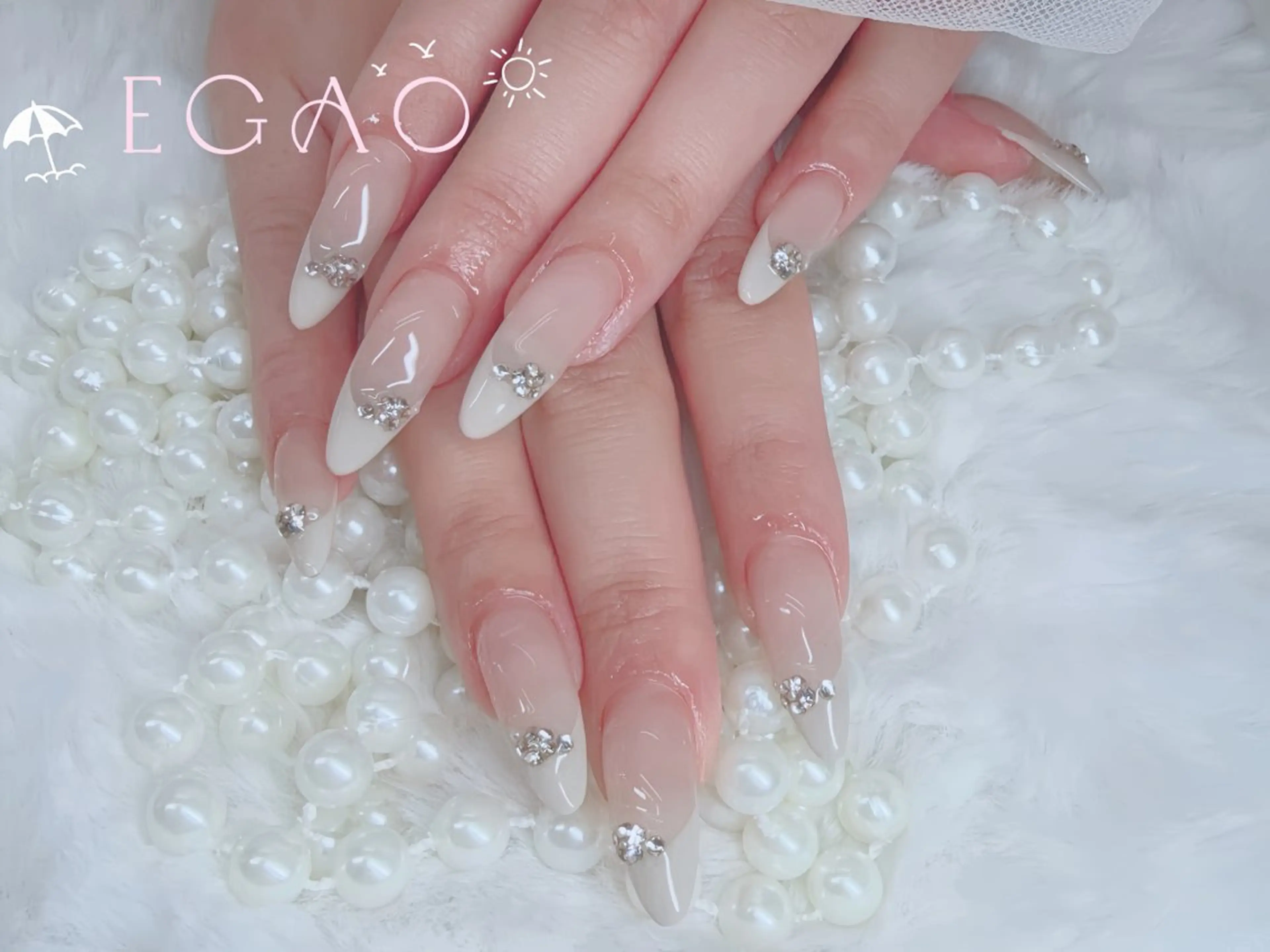 ネイル アートネイル フットネイル フレンチネイル ジェルネイル グラデーション ハンドネイル Egao Nail Salonのネイルデザイン