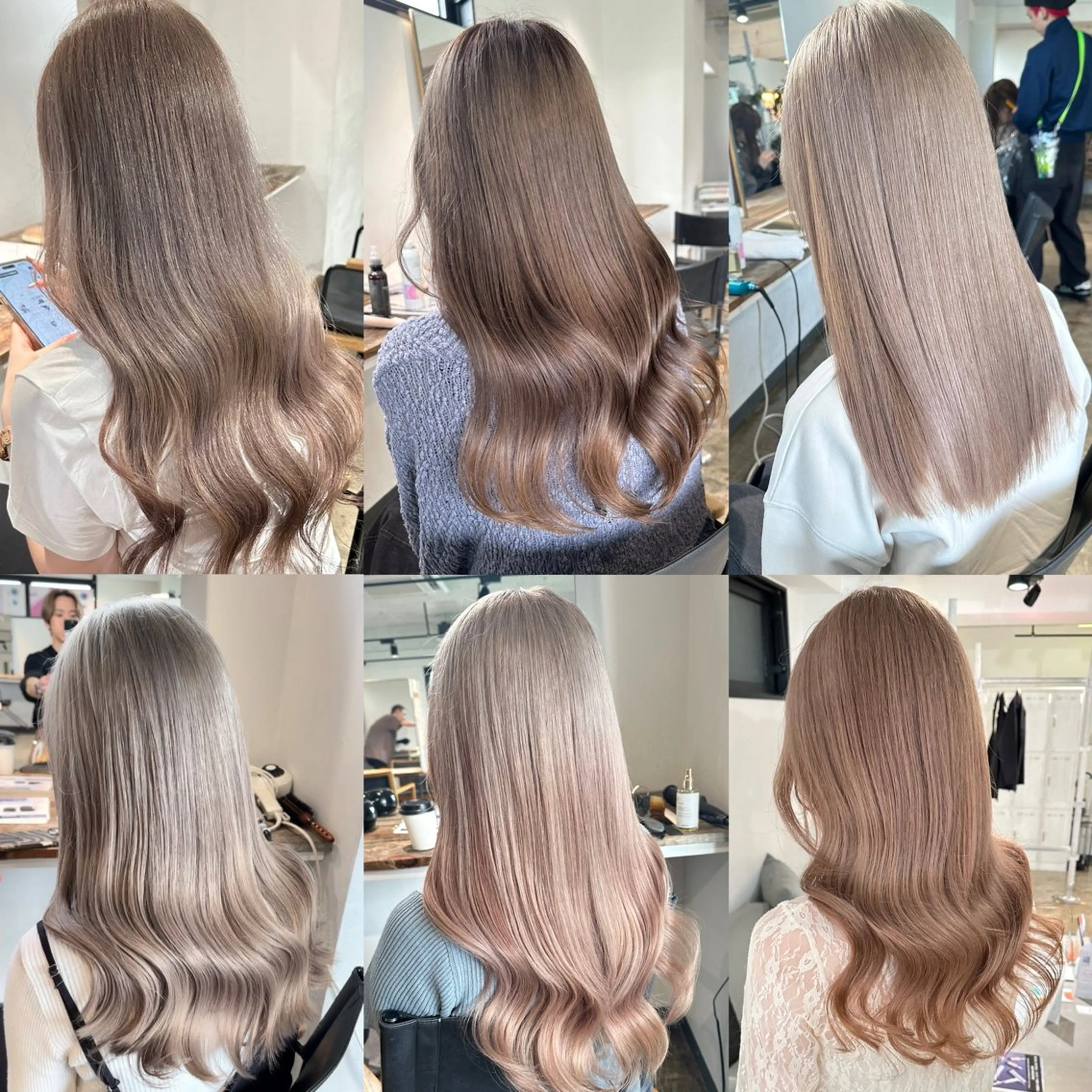 ロング カラー ヘアカラー トリートメント ヘアセット ✨艶ブリーチカラー ✨四ノ宮裕己のヘアスタイル