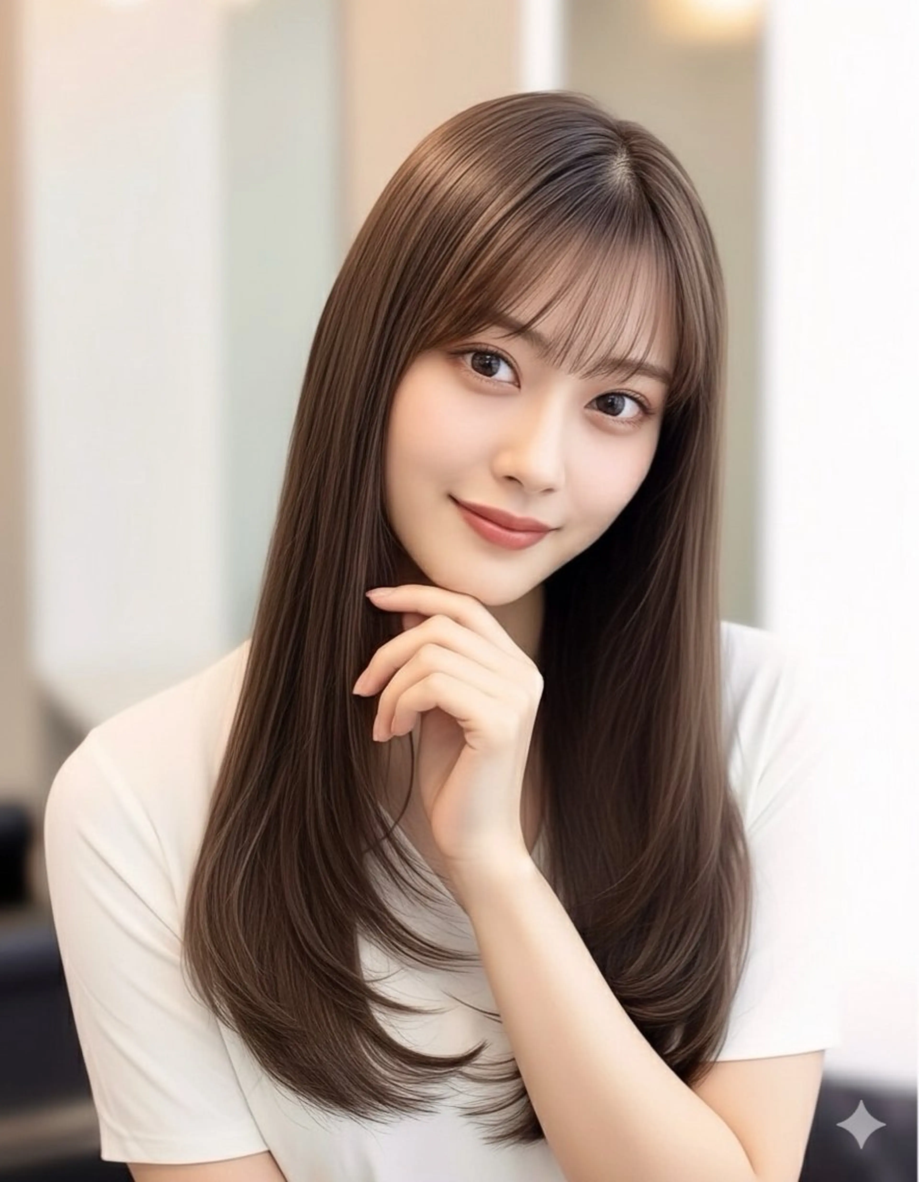 ロング カット ヘアカラー トリートメント ヘッドスパ ヘアセット リベルテ 渋谷のヘアスタイル