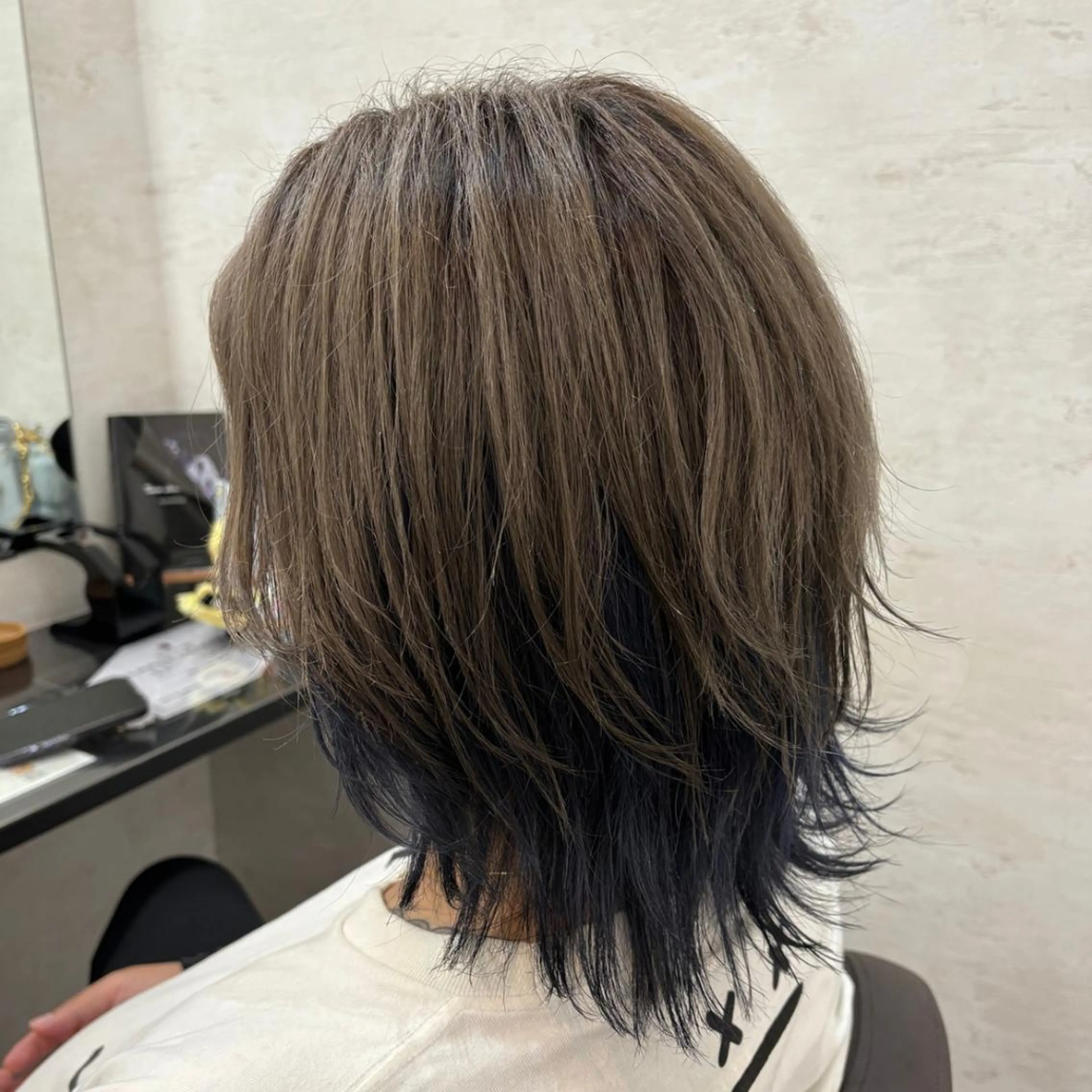 セミロング カット ヘアカラー ONE.STOP. LABO/メンズのヘアスタイル