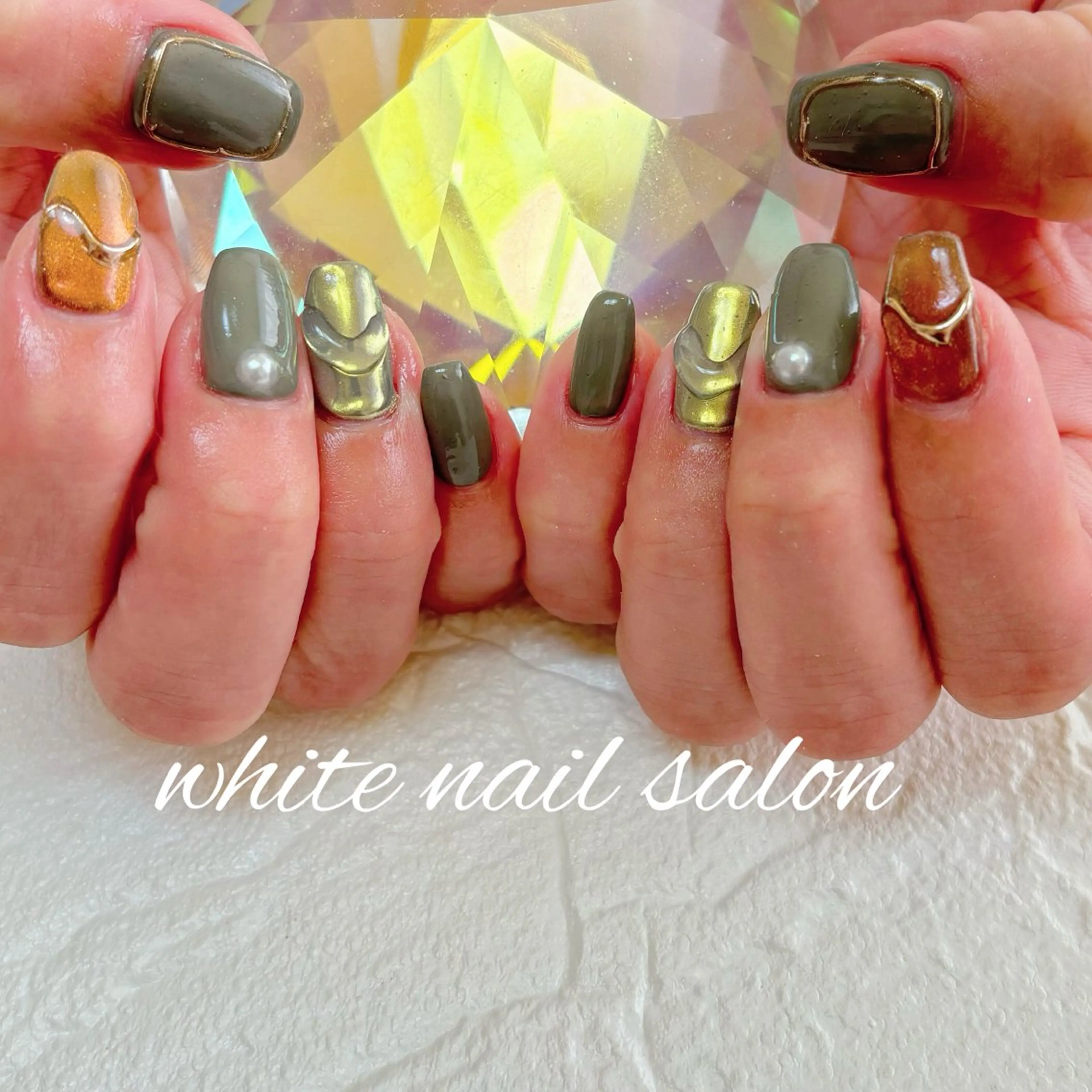 ネイル フットネイル ハンドネイル white nail salonのネイルデザイン