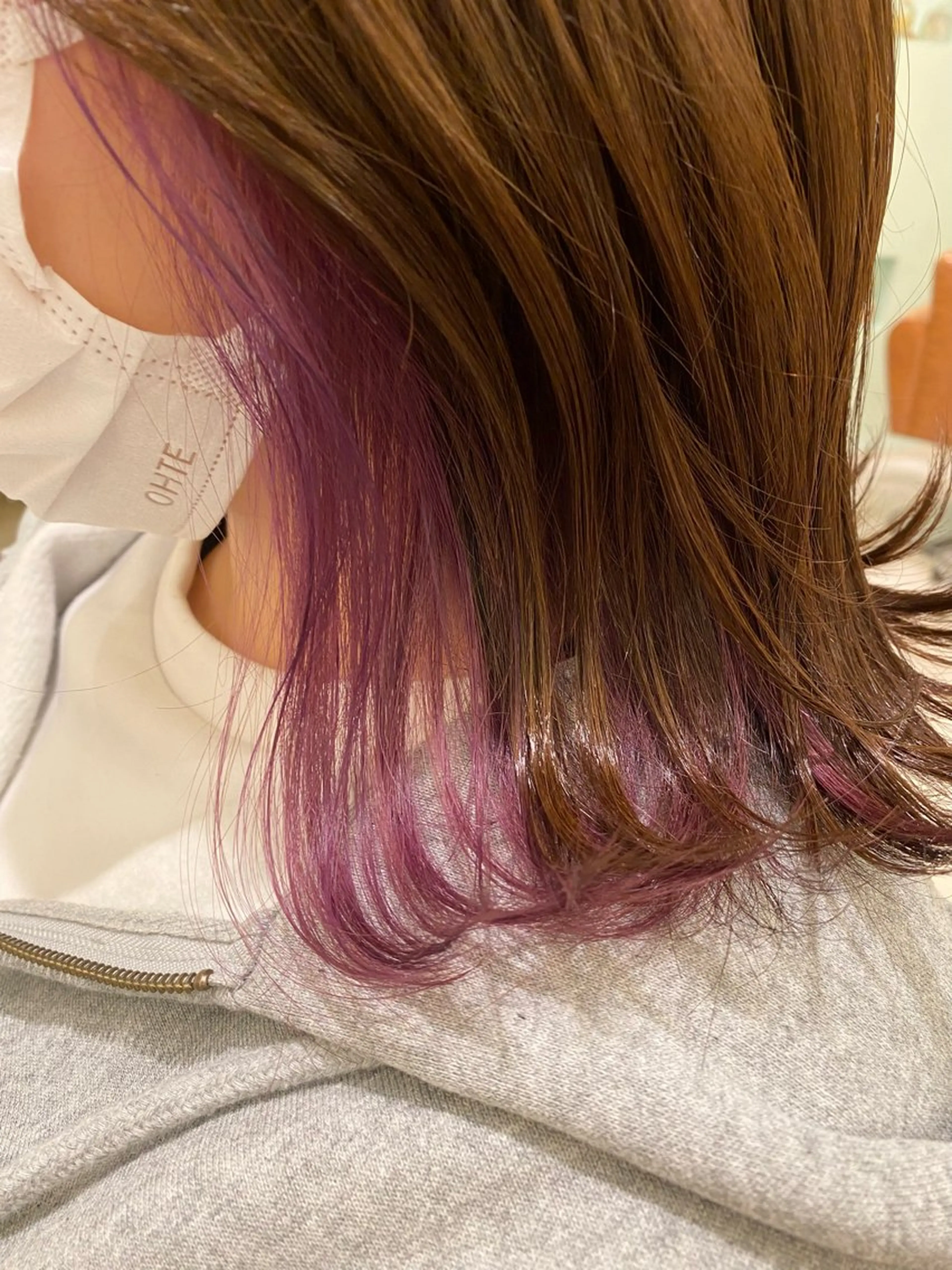 セミロング パープルカラー ブリーチ特化型🐯 Lita -ゆうや-のヘアスタイル