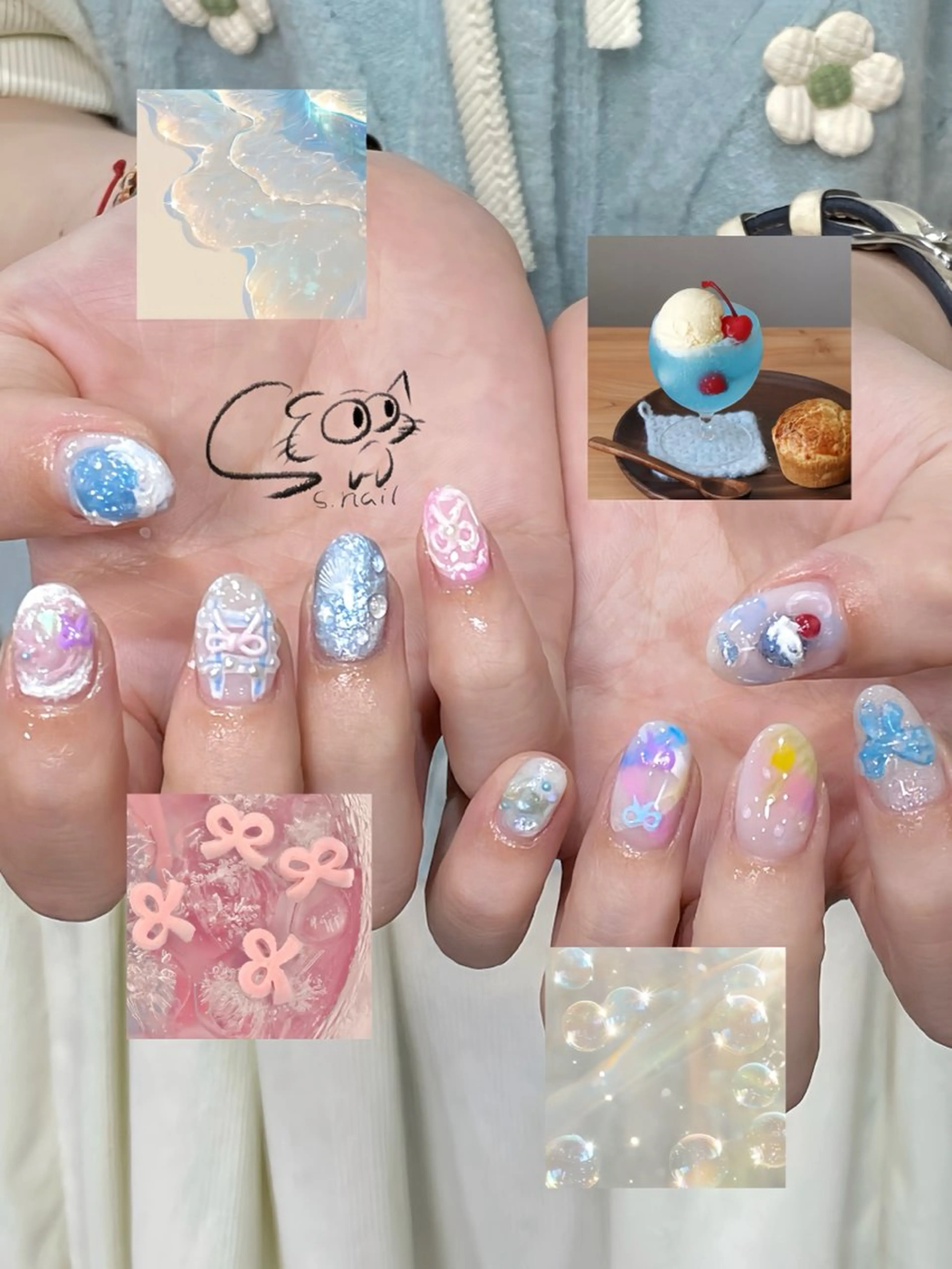 ネイル チークネイル フレンチネイル グラデーション マグネットネイル ワンカラーネイル ハンドネイル S.nail所属・S.nail _のネイルデザイン