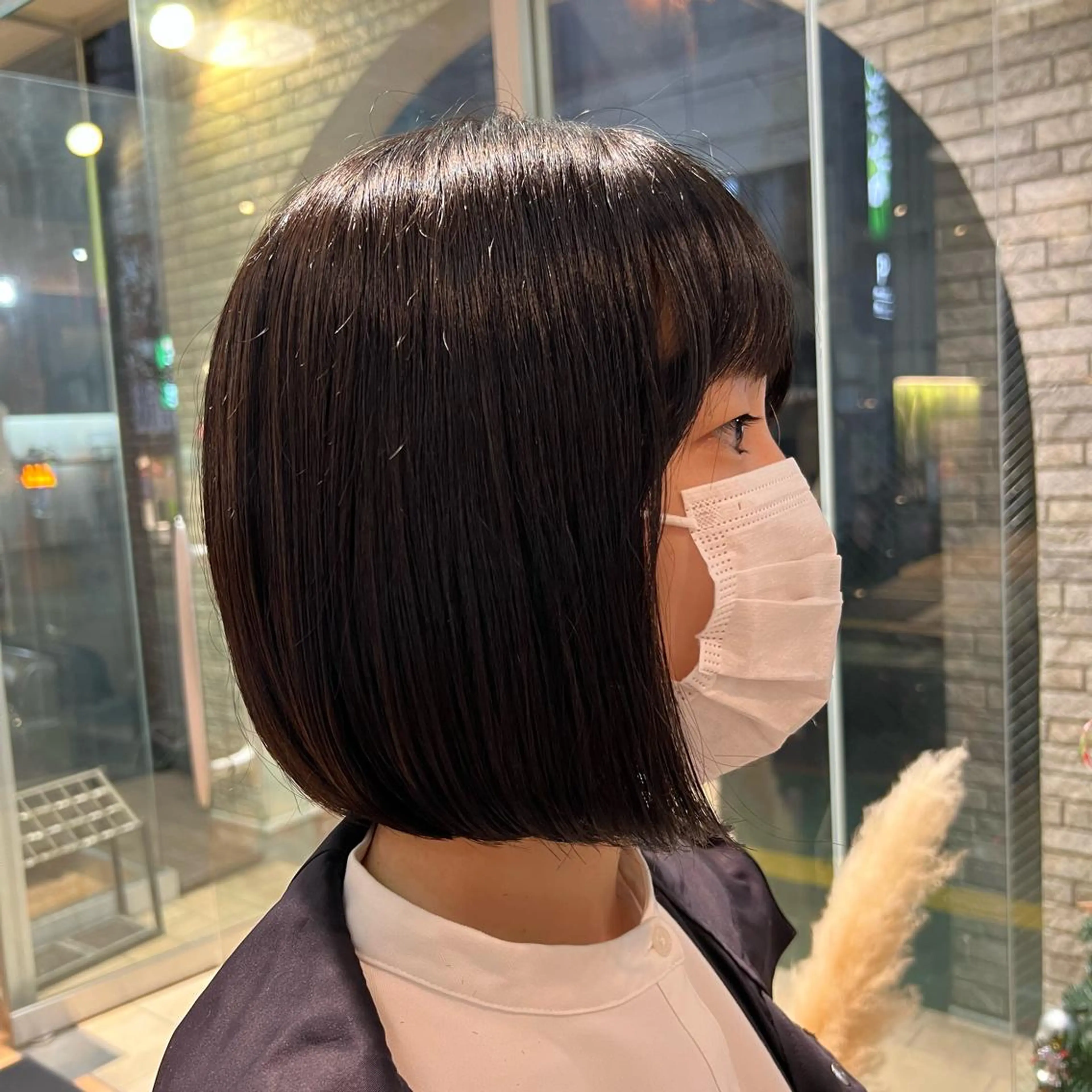 ミディアム ボブ カット ヘアカラー トリートメント インナーカラー♡ Nanakoのヘアスタイル