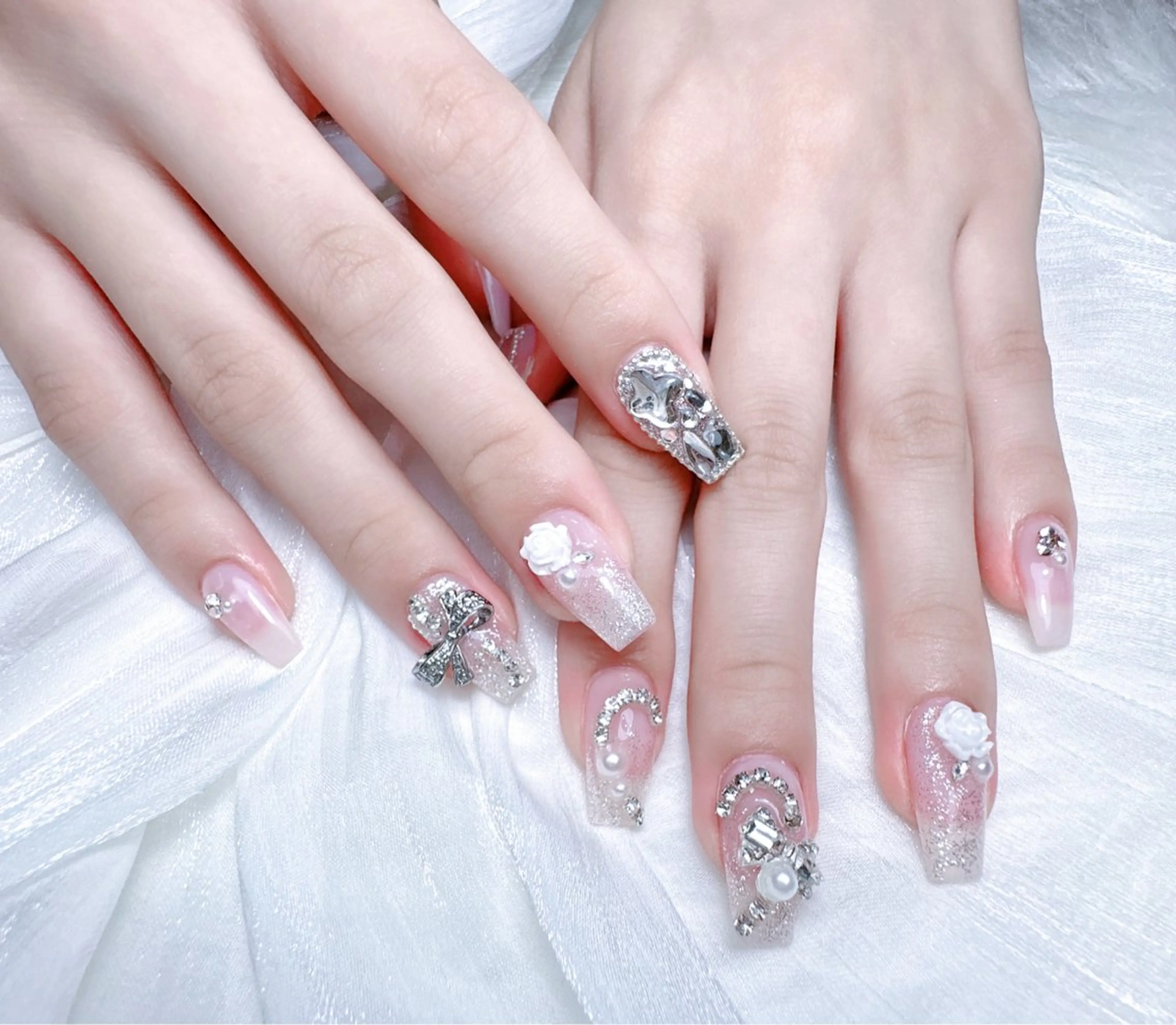 ネイル ハンドネイル M🌷nail 長さだし専門店のネイルデザイン