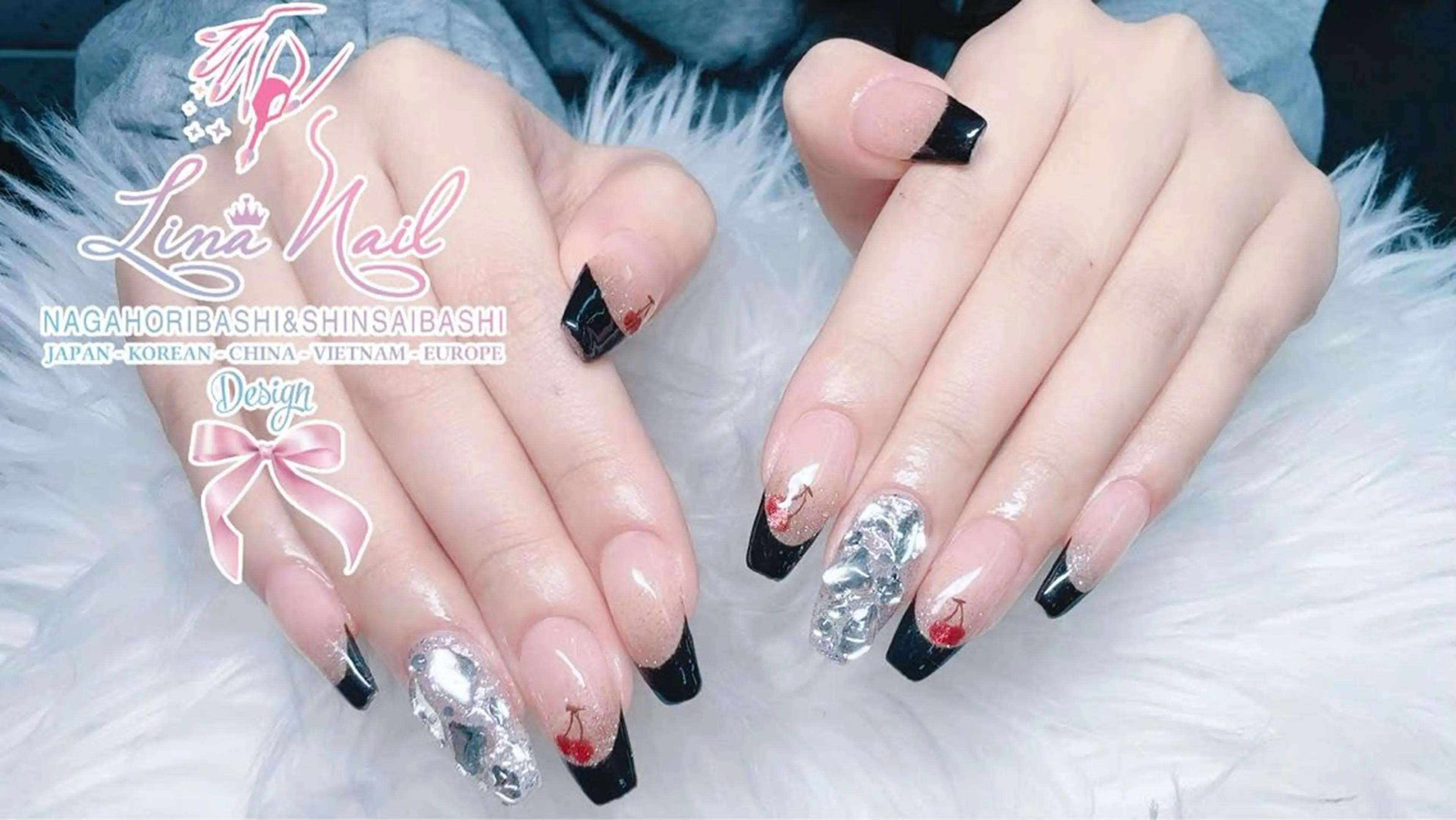 ネイル チークネイル 桜ネイル フラッシュネイル フットネイル ジェルネイル ハンドネイル ７９LINA NAIL 心斎橋店所属・リナネイル アメ村心斎橋店のネイルデザイン