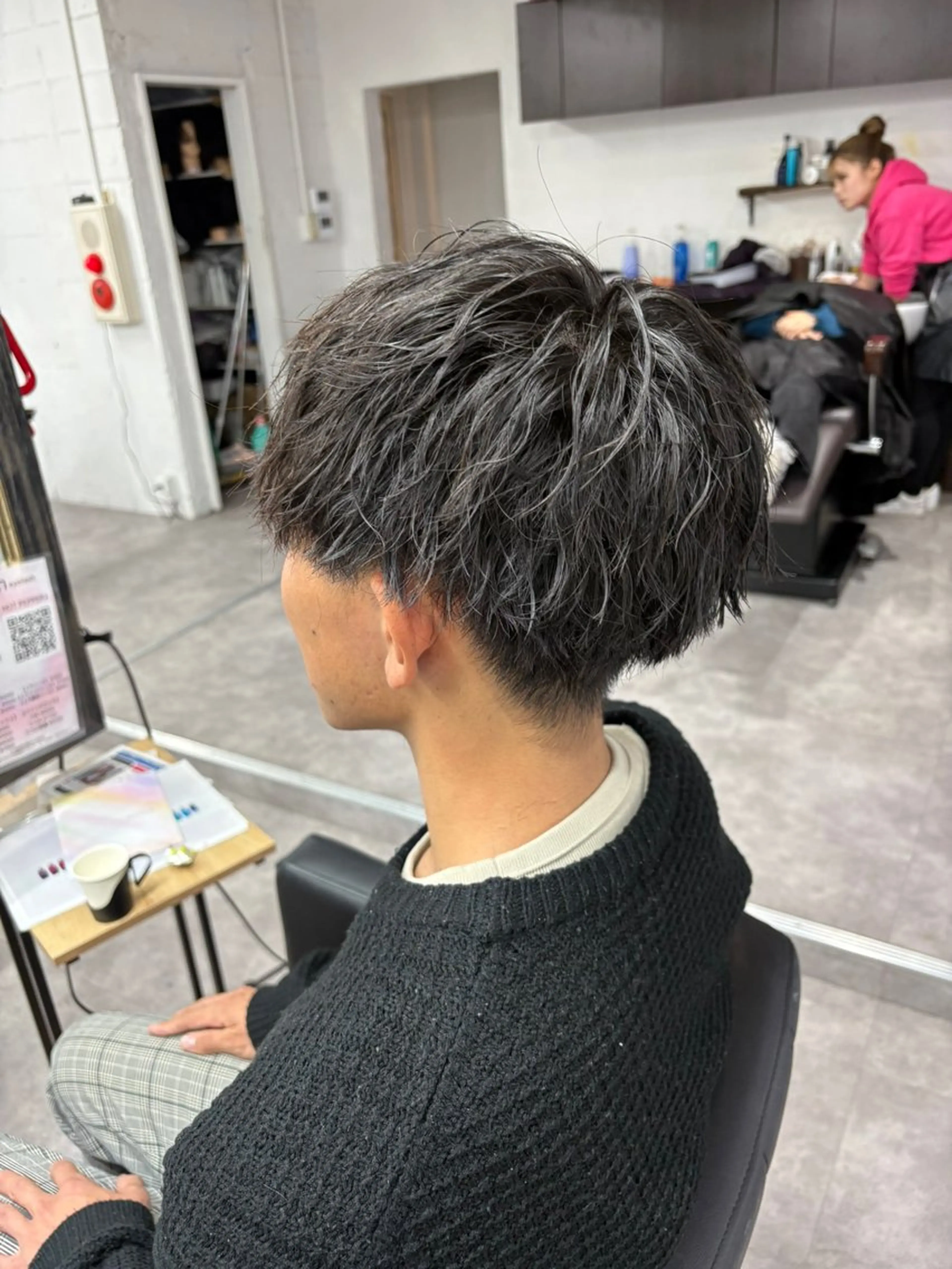 パーマ メンズ カット パーマ 笹江 瑞穂のヘアスタイル
