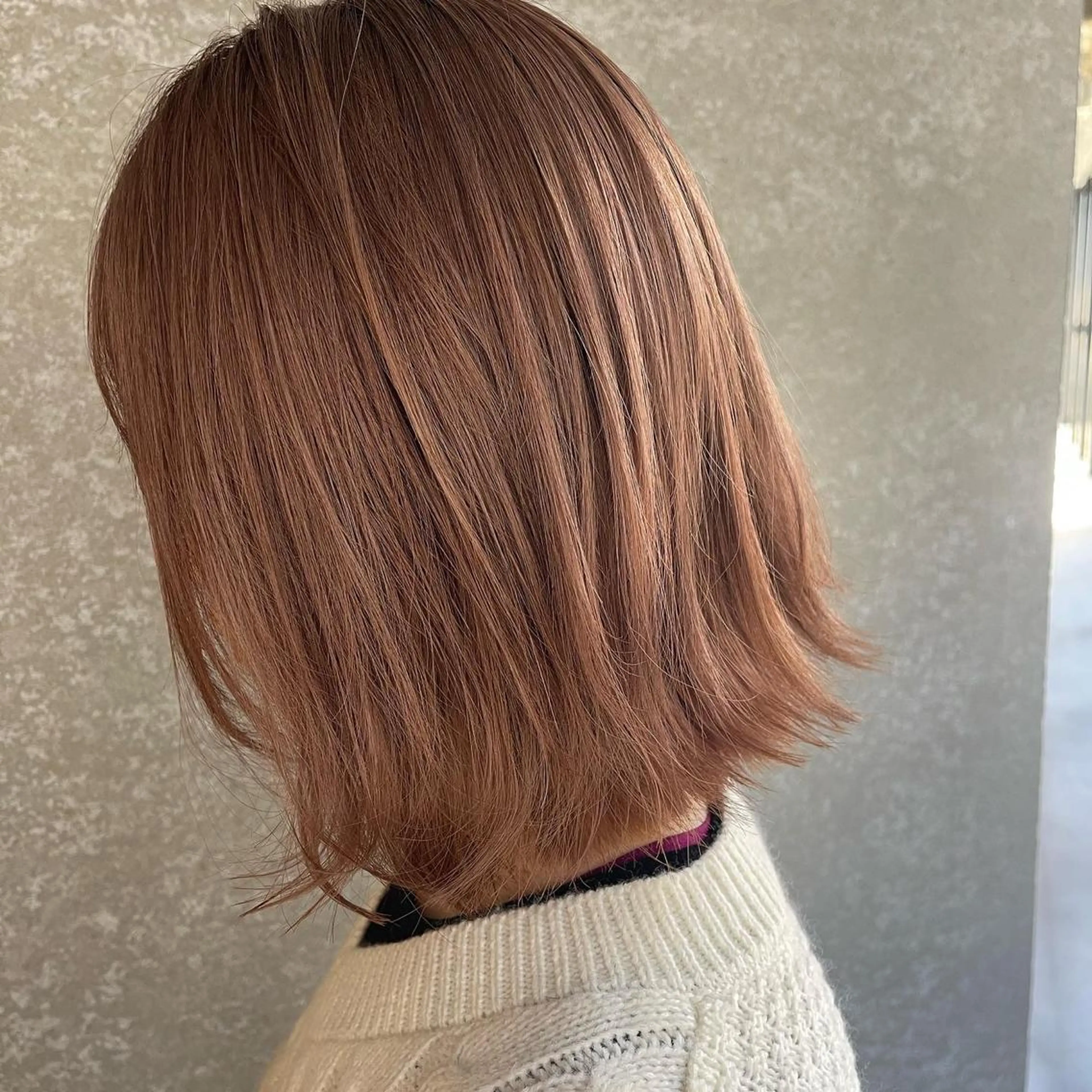 ミディアム ヘアカラー 韓国式パーマ🔥 ブリーチ🔥TOMOのヘアスタイル