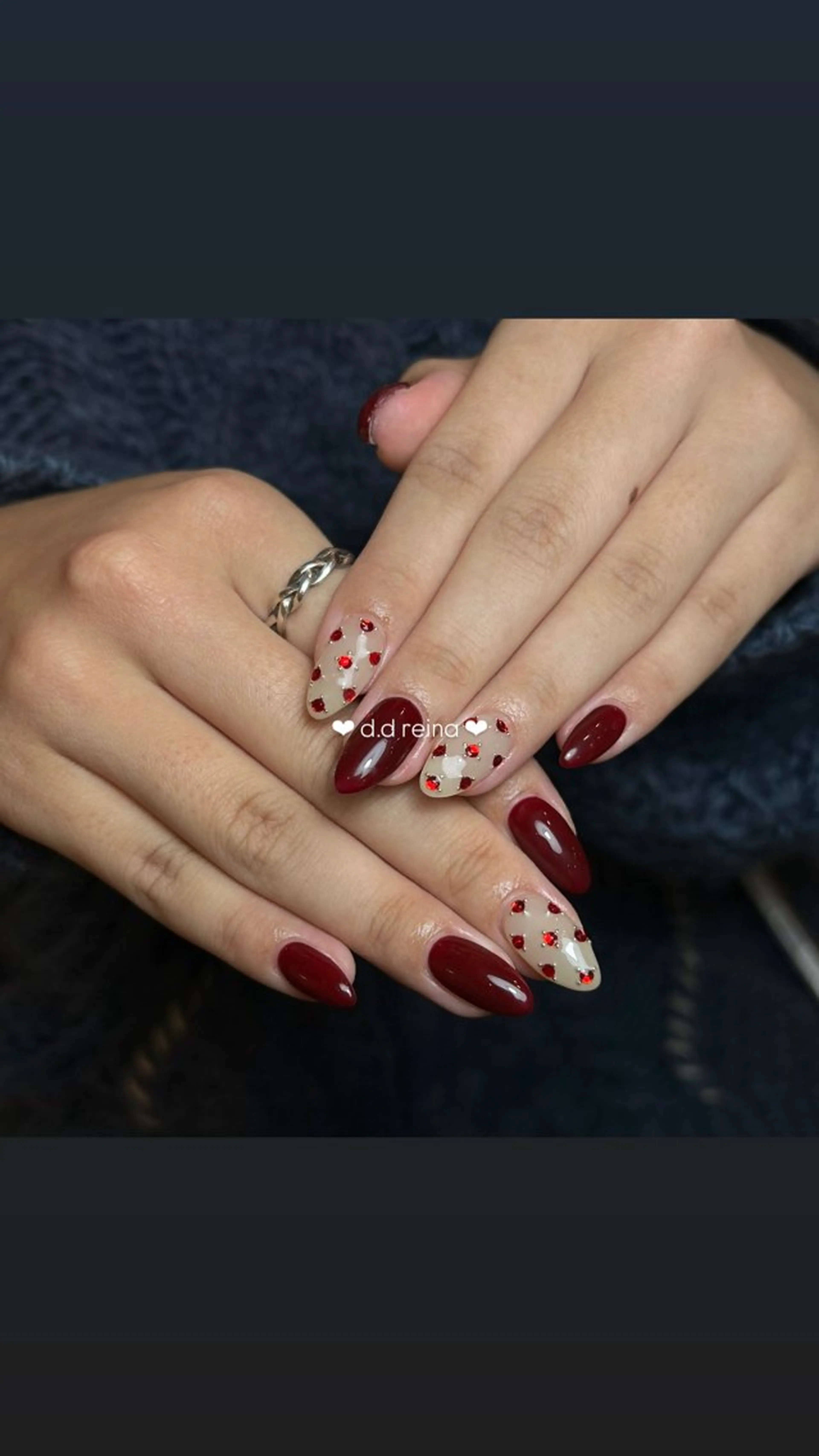 ネイル 長さ出し ジェルネイル 韓国ネイル マグネットネイル 持ち込み D.d Reinaのネイルデザイン