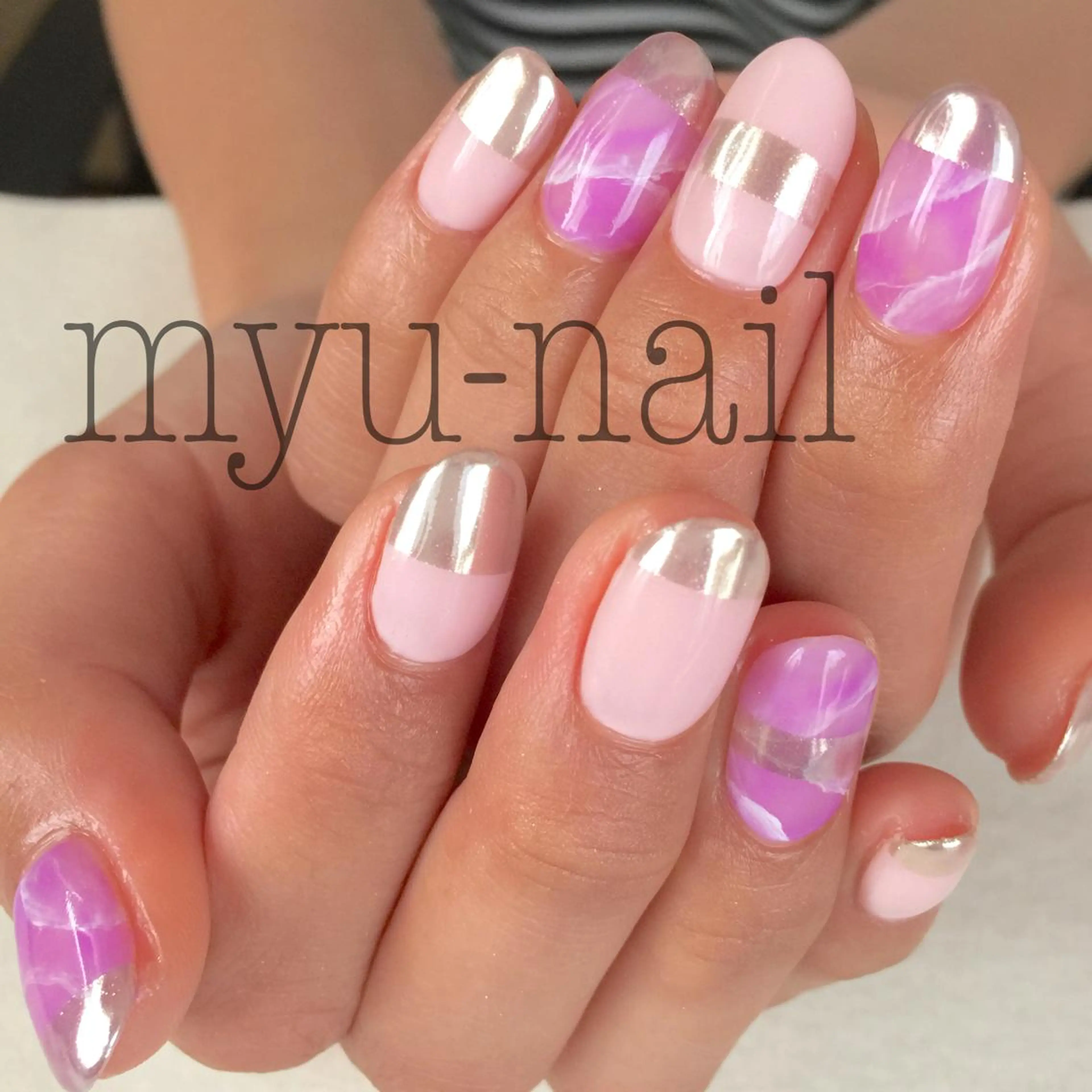 ネイル ハンドネイル ホームサロン myu-nailのネイルデザイン