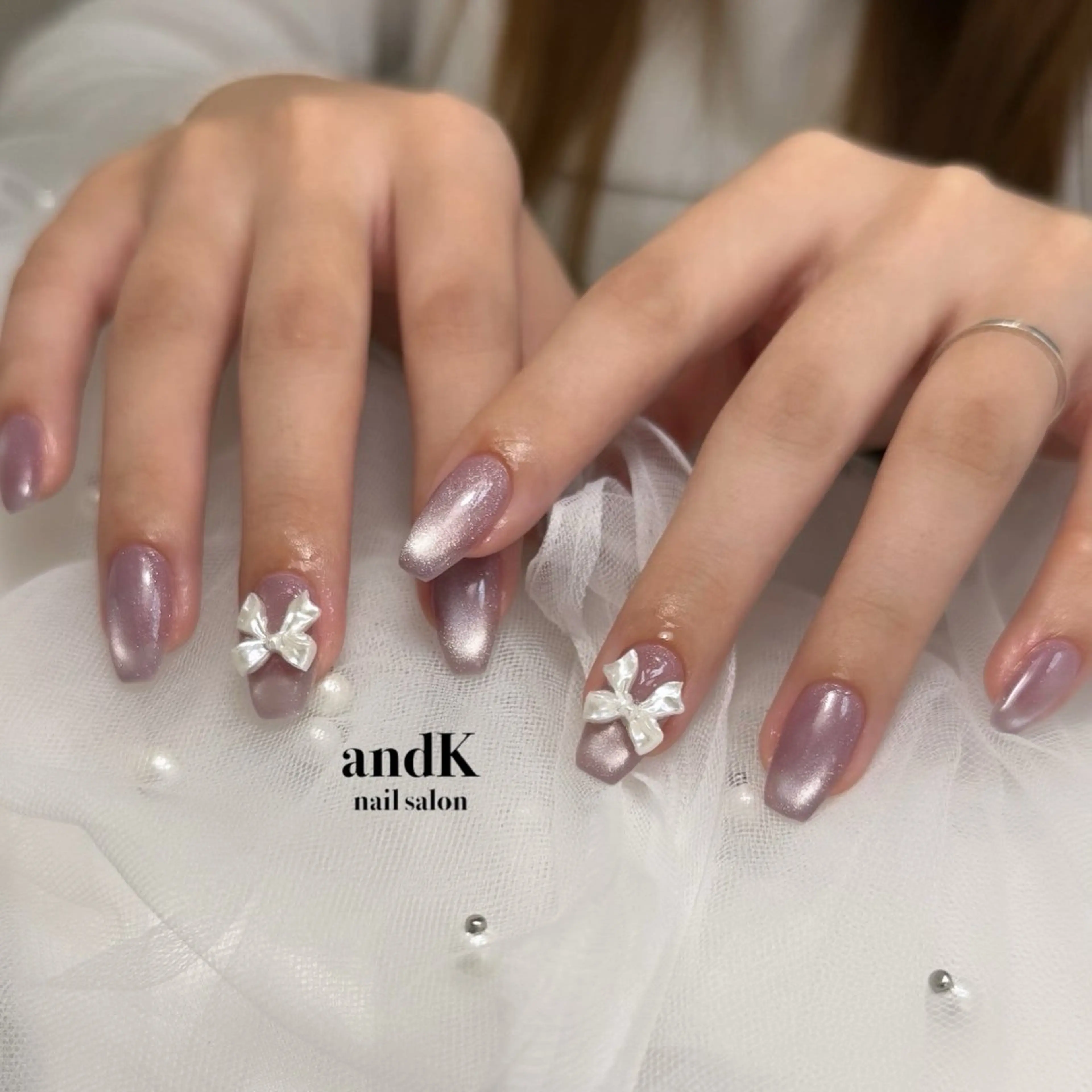 ネイル マグネットネイル ハンドネイル andK nail salonのネイルデザイン