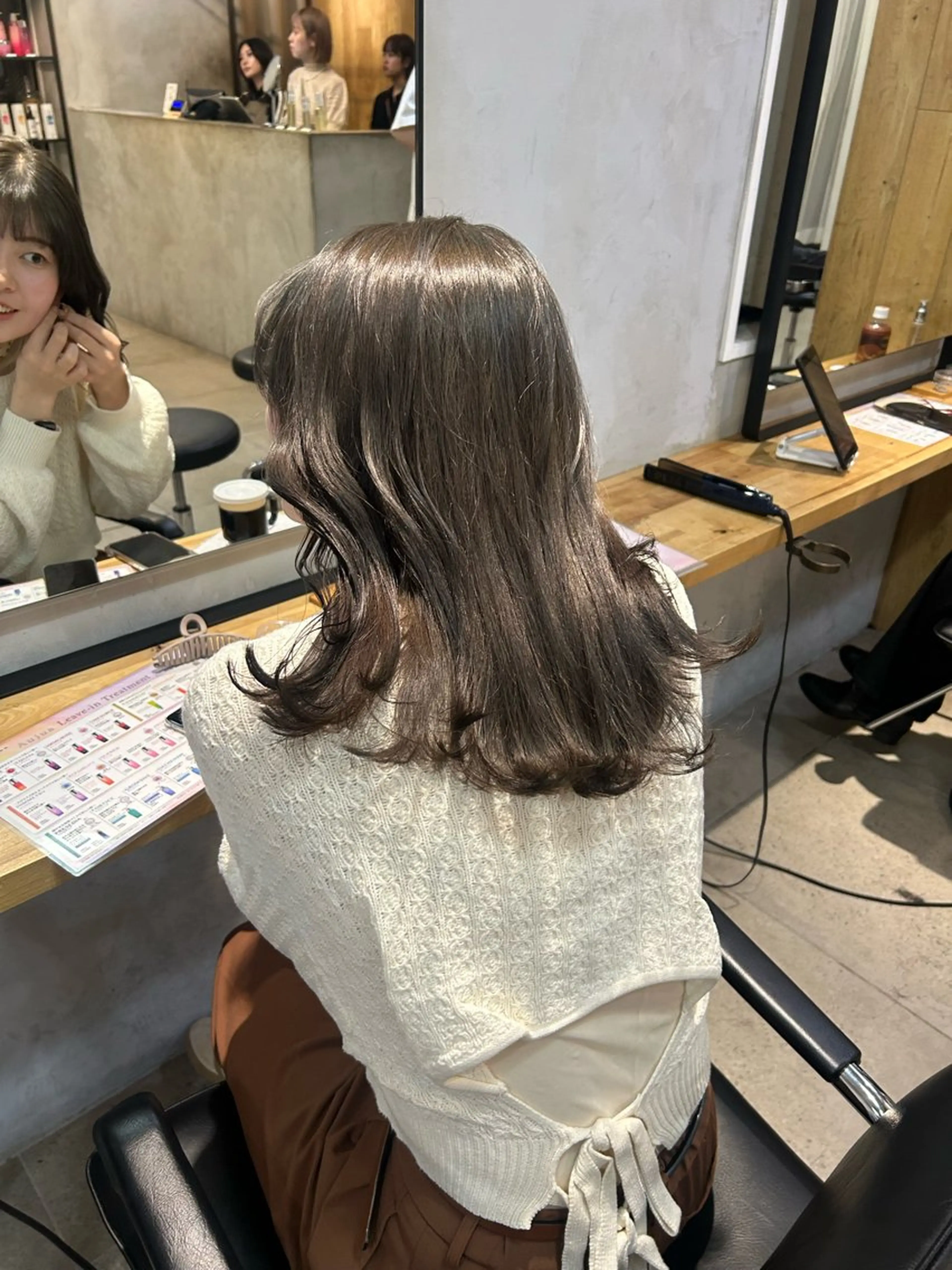 ミディアム カラー カット ヘアカラー じゅわっと暖色カラー 🍊Moemiのヘアスタイル